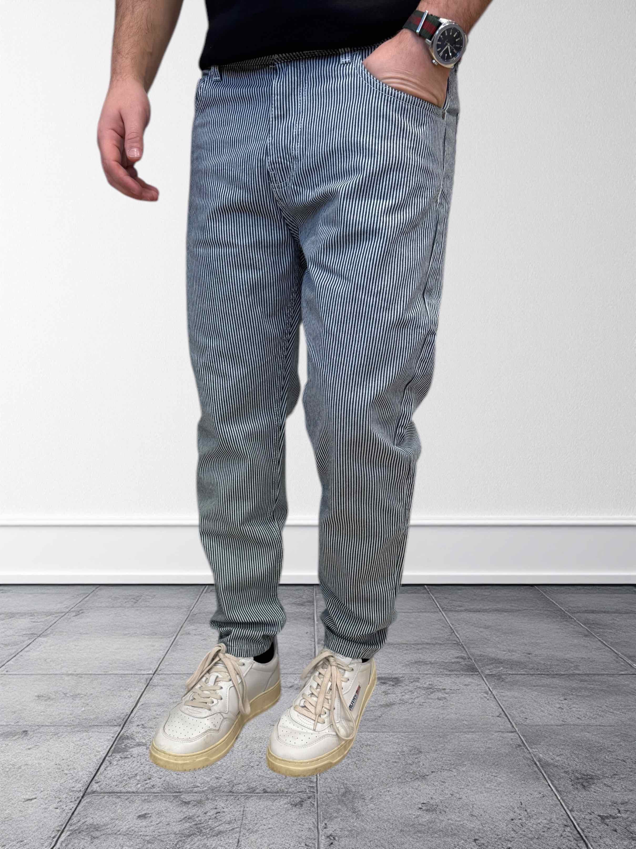 Pantalone Yellowstone cropped righe PONT