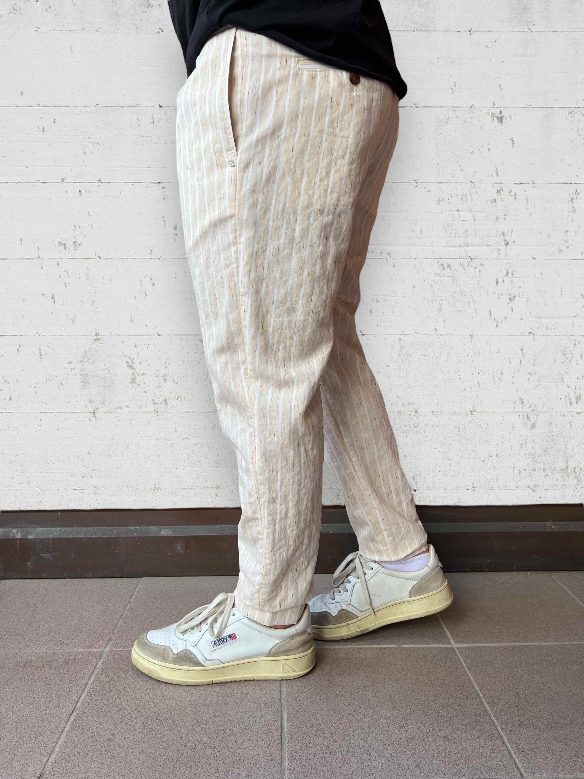 Pantalone righe lavorato BERNA