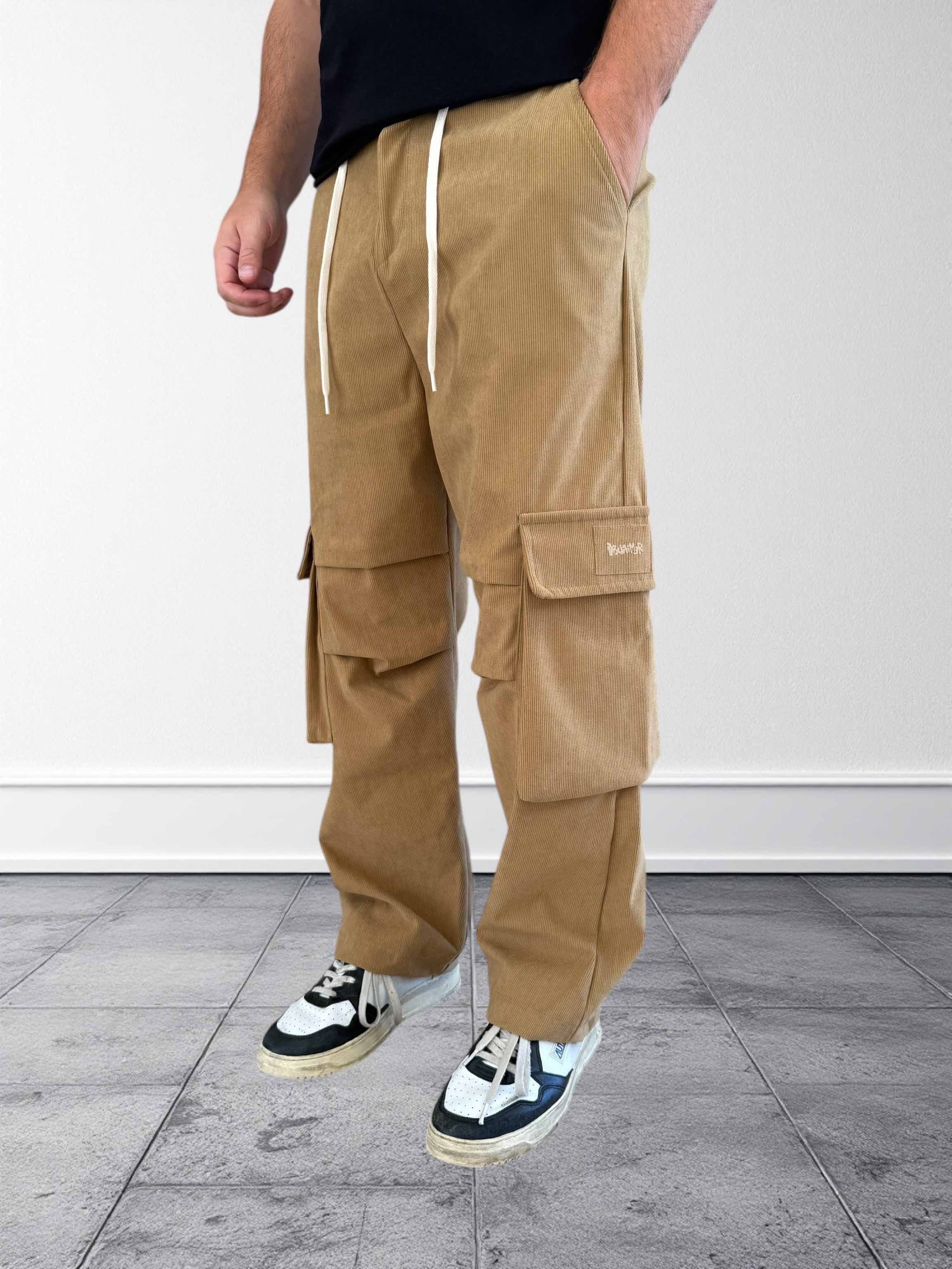 Pantalone cargo gabardine costine 363 DISCLAIMER