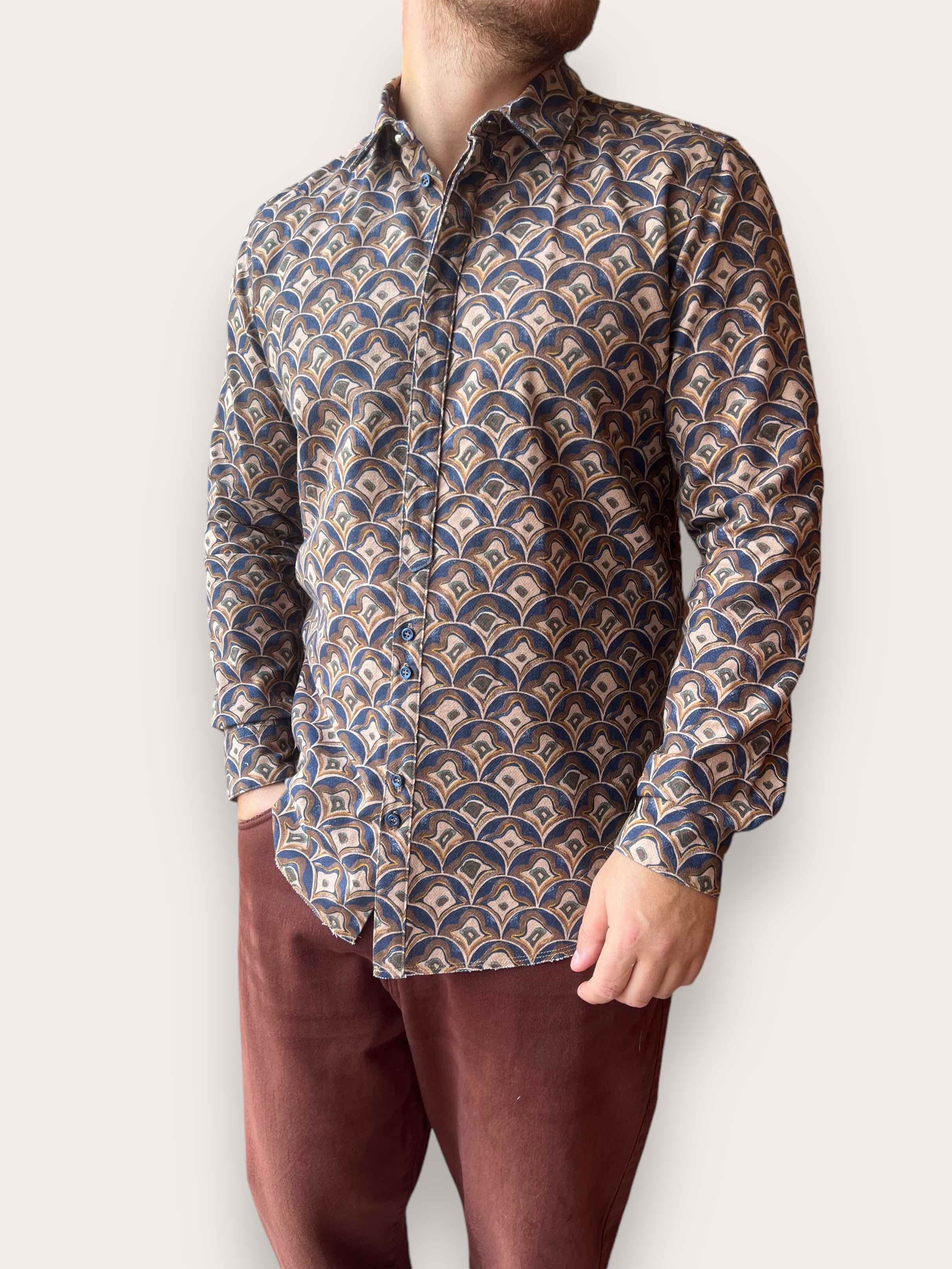 Camicia fantasia cotone BERNA