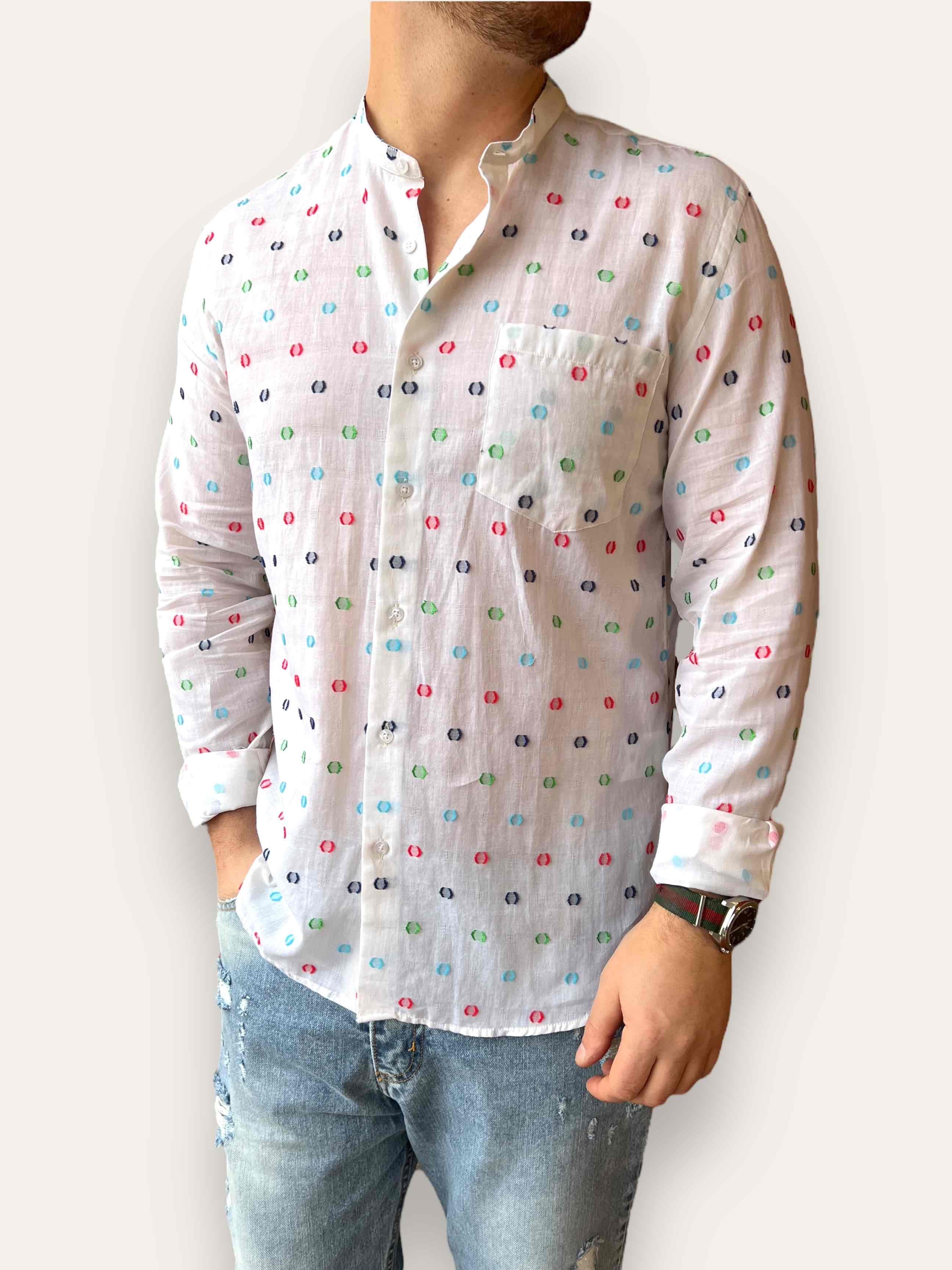 Camicia cotone fantasia OVERD