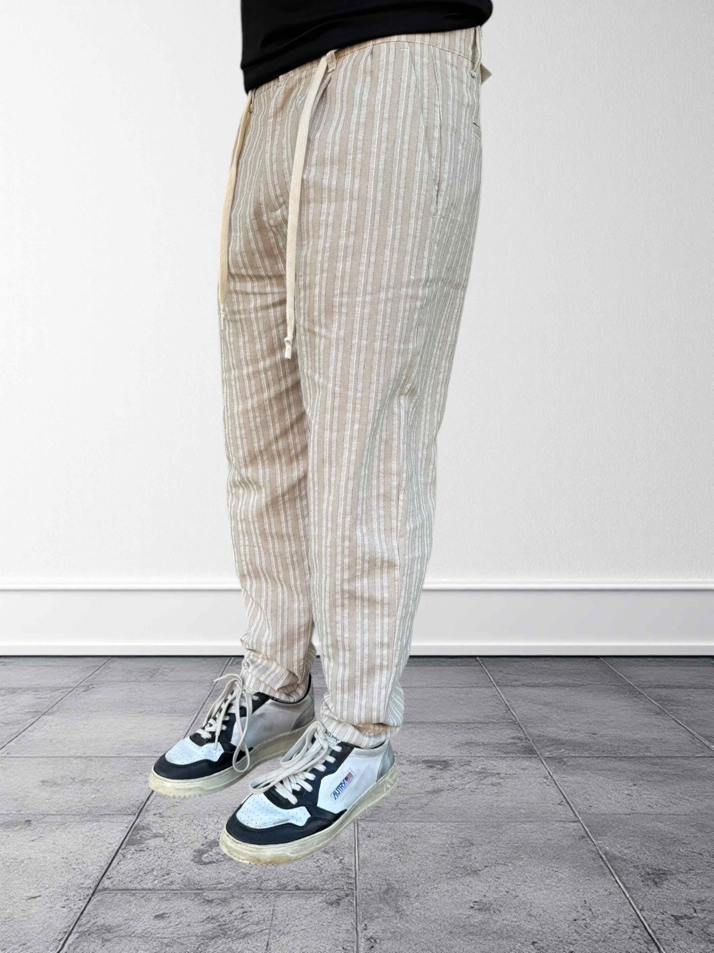 Pantalone coulisse lino/cotone BL11