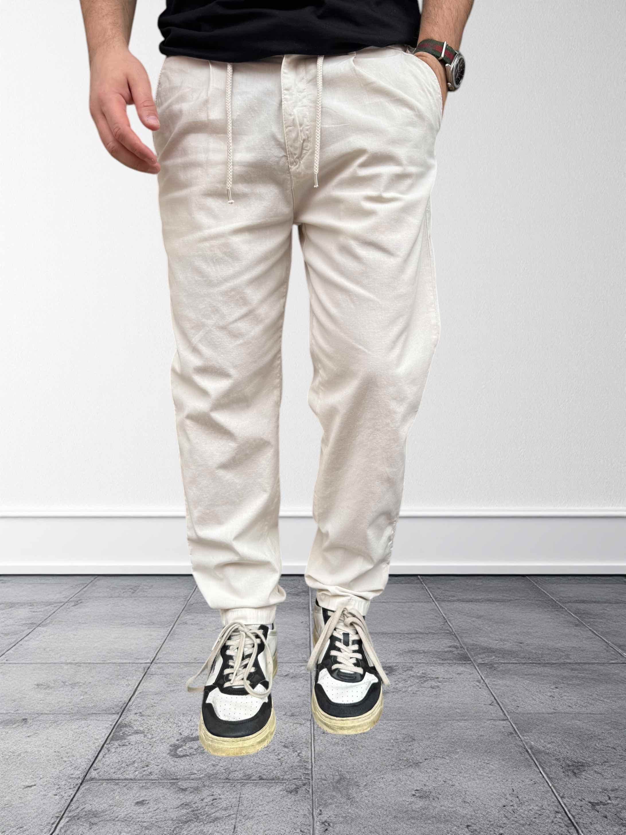 Pantalone lino/cotone camp nou BERNA