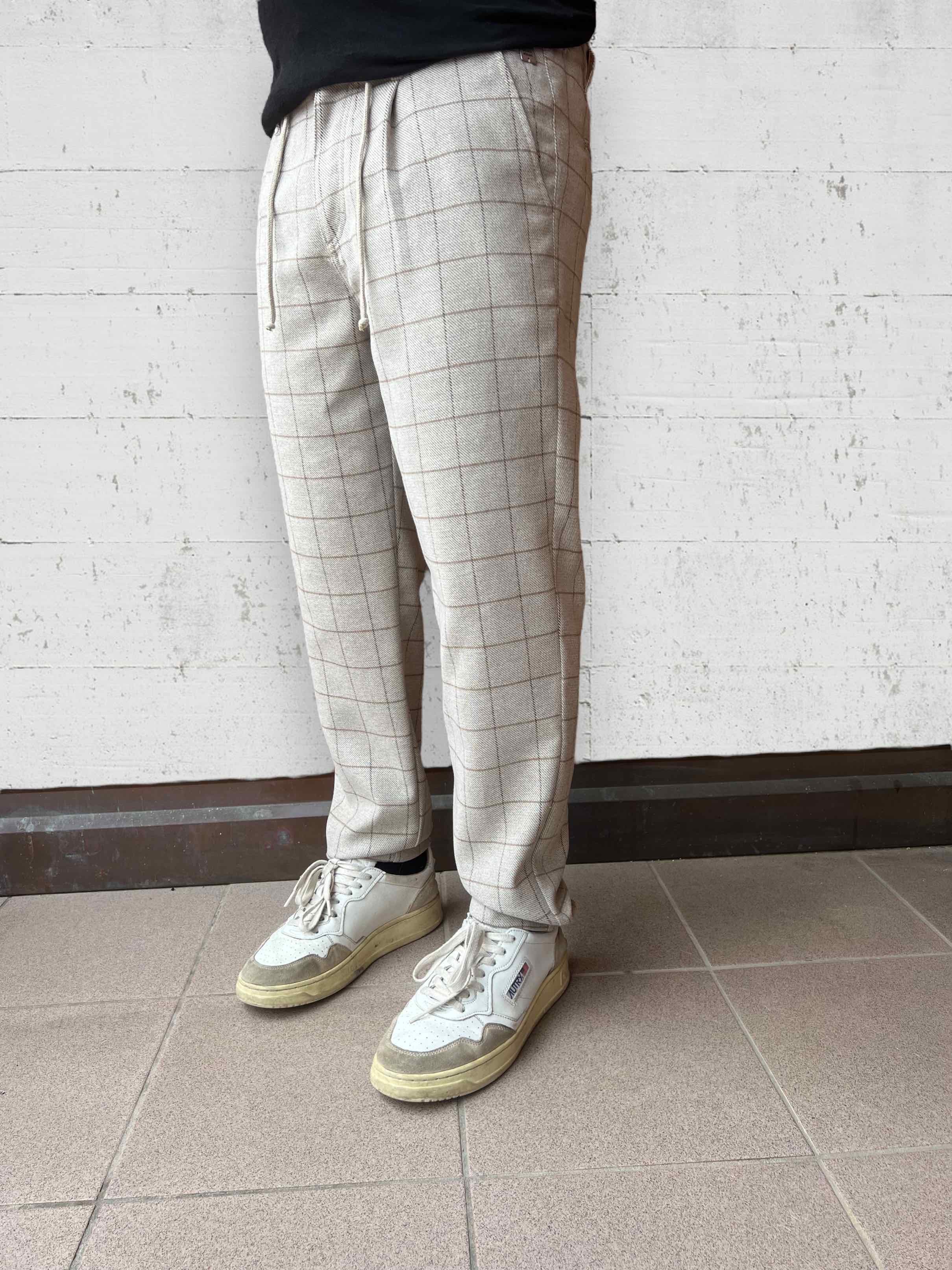 Pantalone check lana BL11