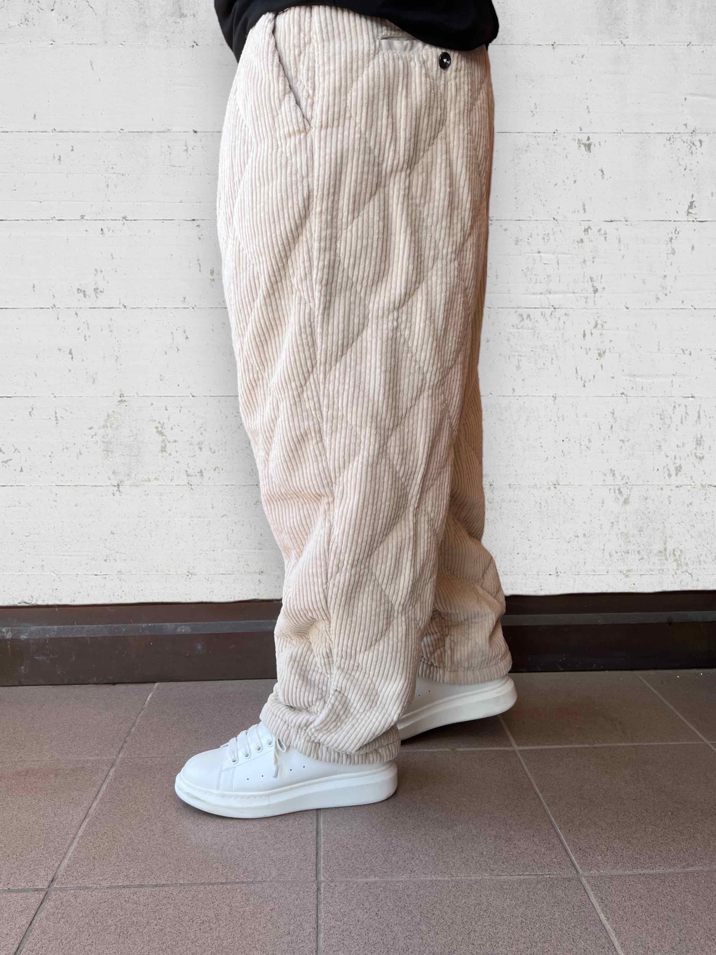 Pantalone velluto trapuntato BERNA