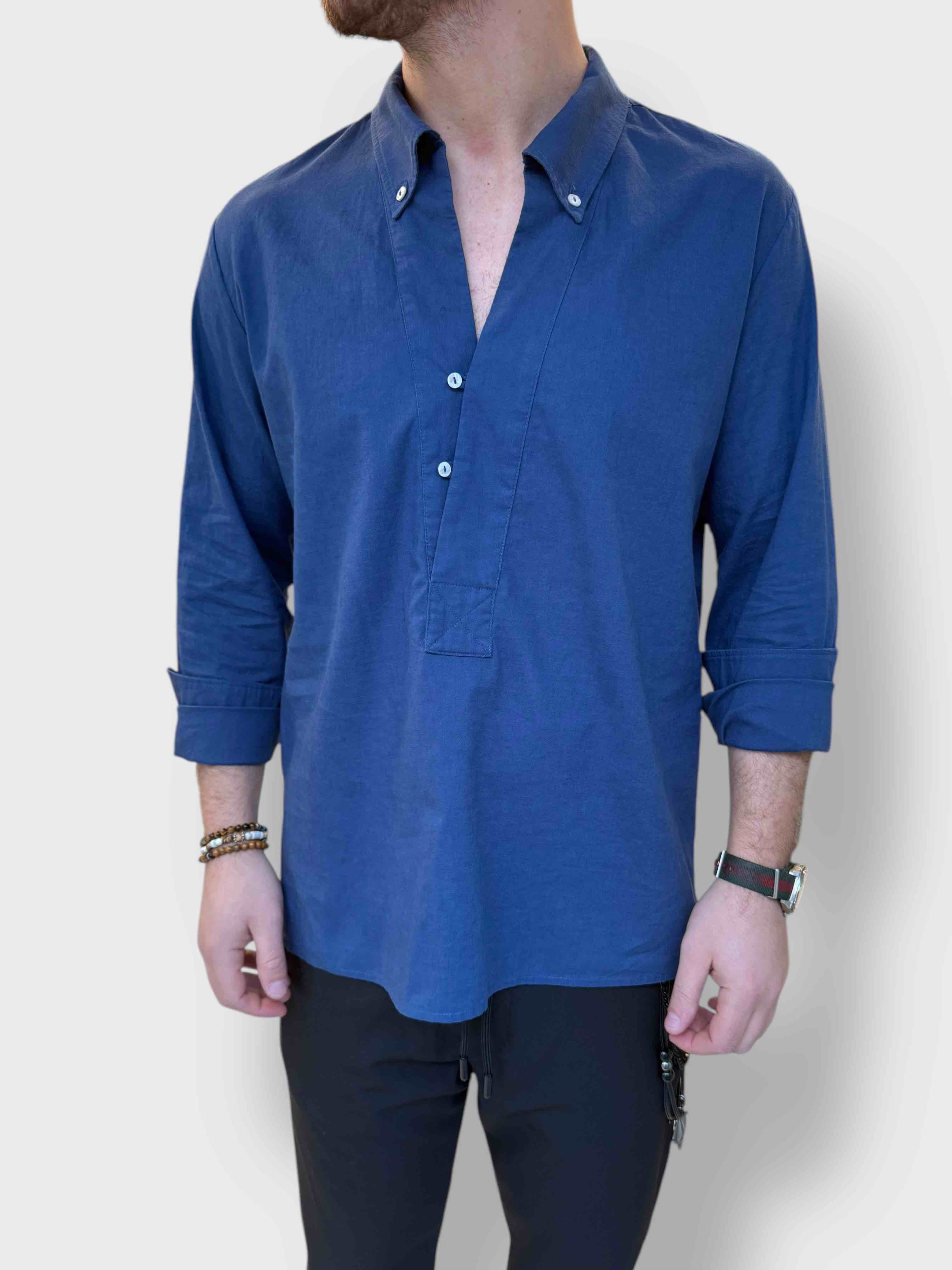 Camicia vento cotone/lino ALTATENSIONE