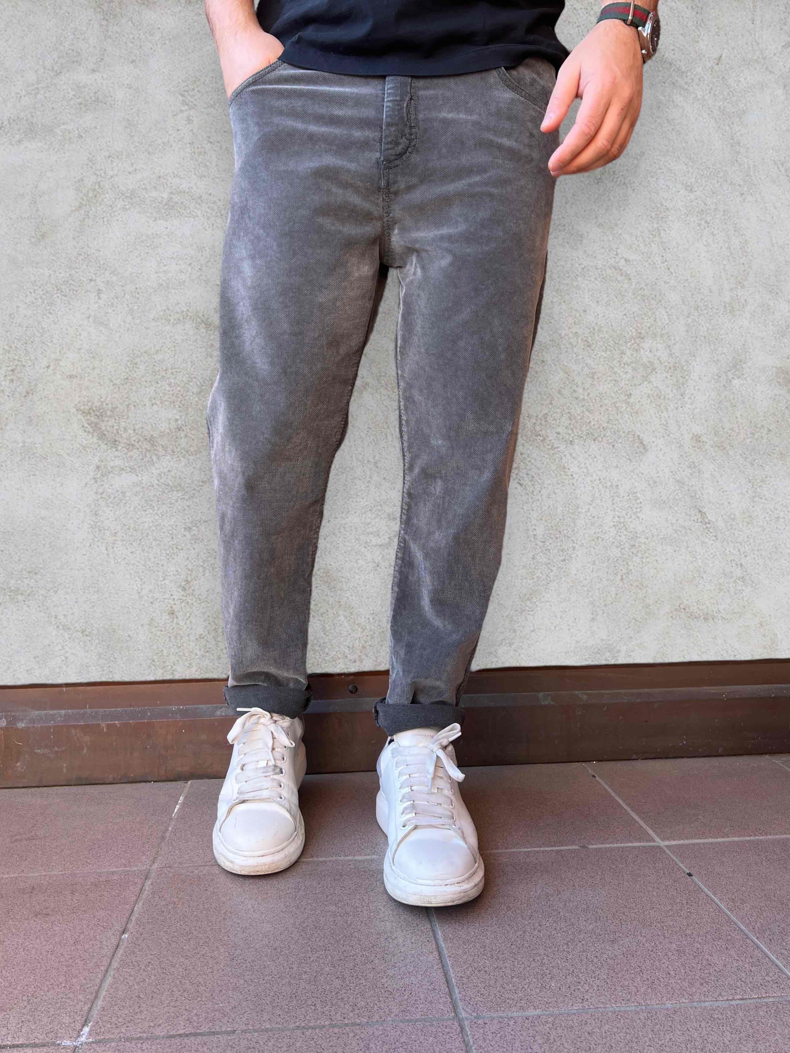 Pantalone carrot velluto BERNA