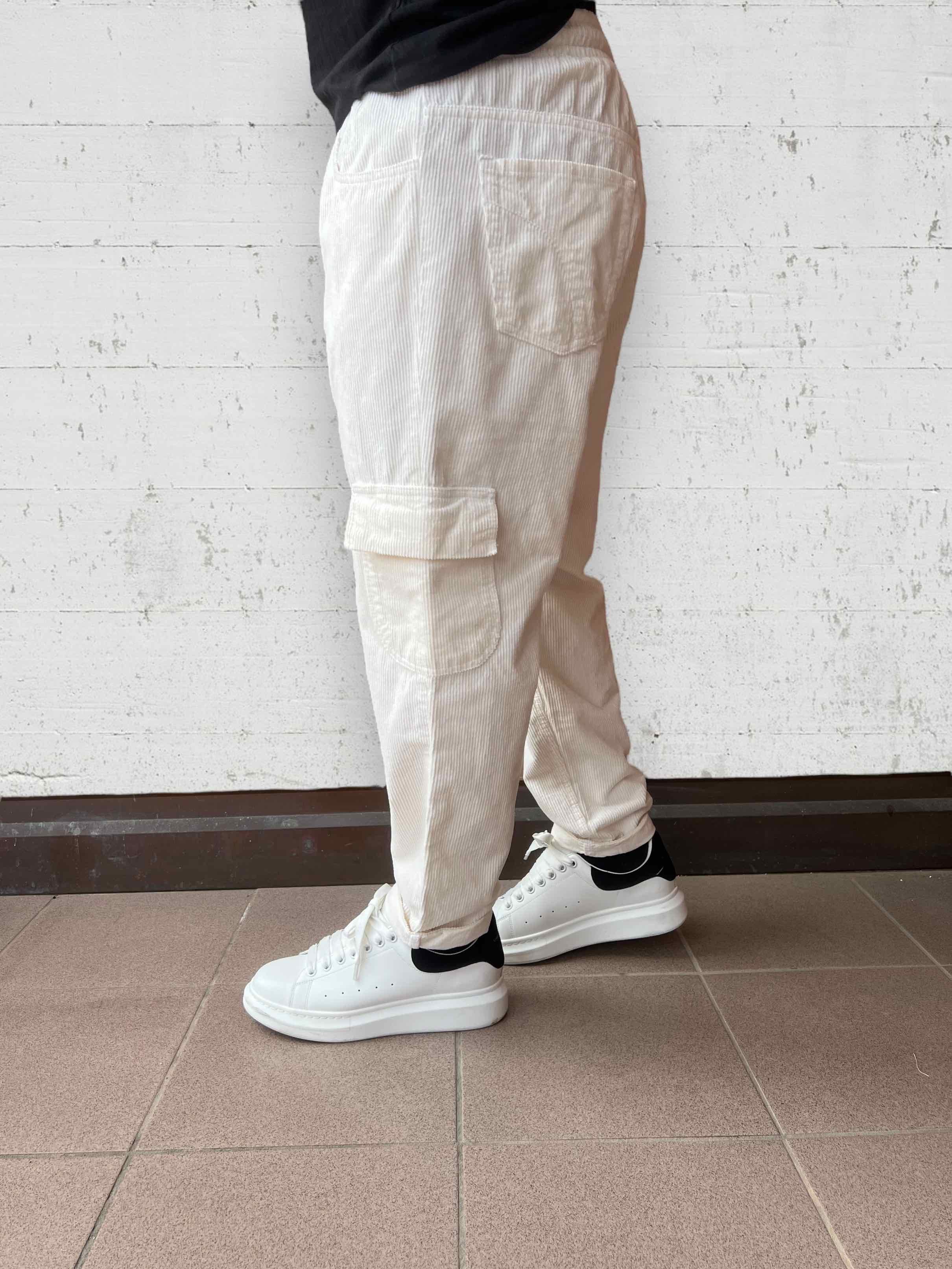 Pantalaccio cargo velluto tapered fit OVERD