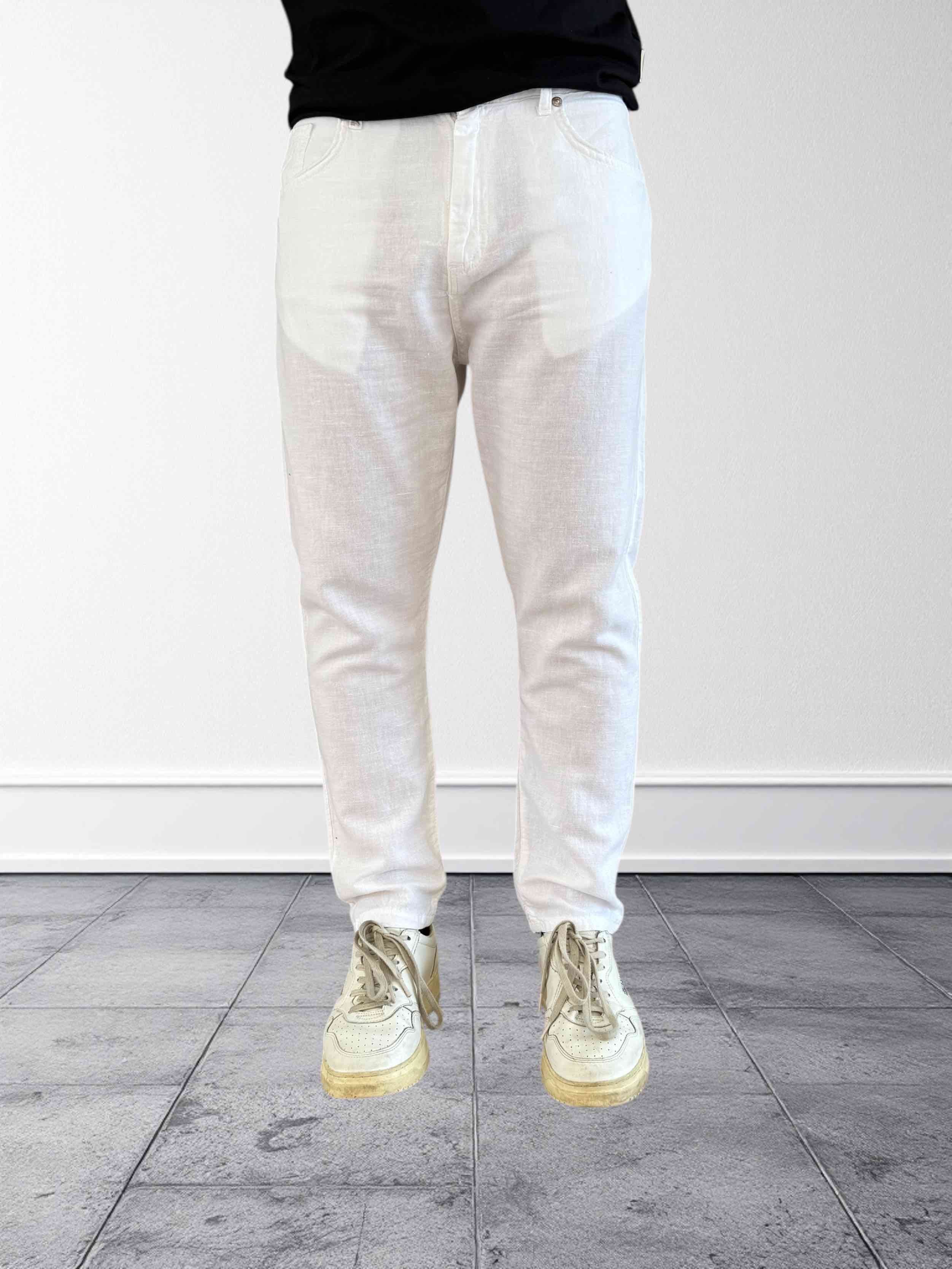Pantalone misto lino BERNA