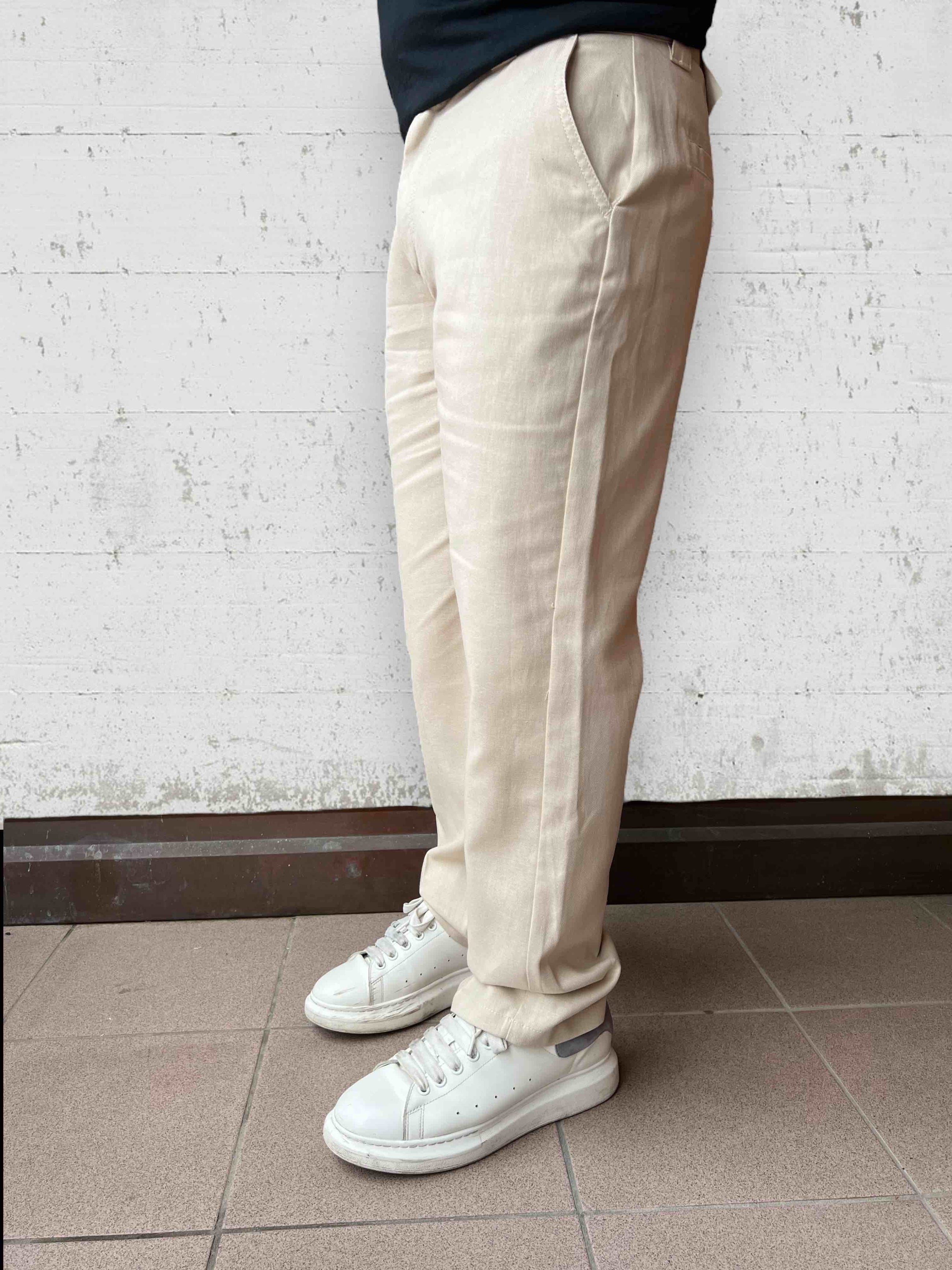 Pantalone cotone/lino BERNA