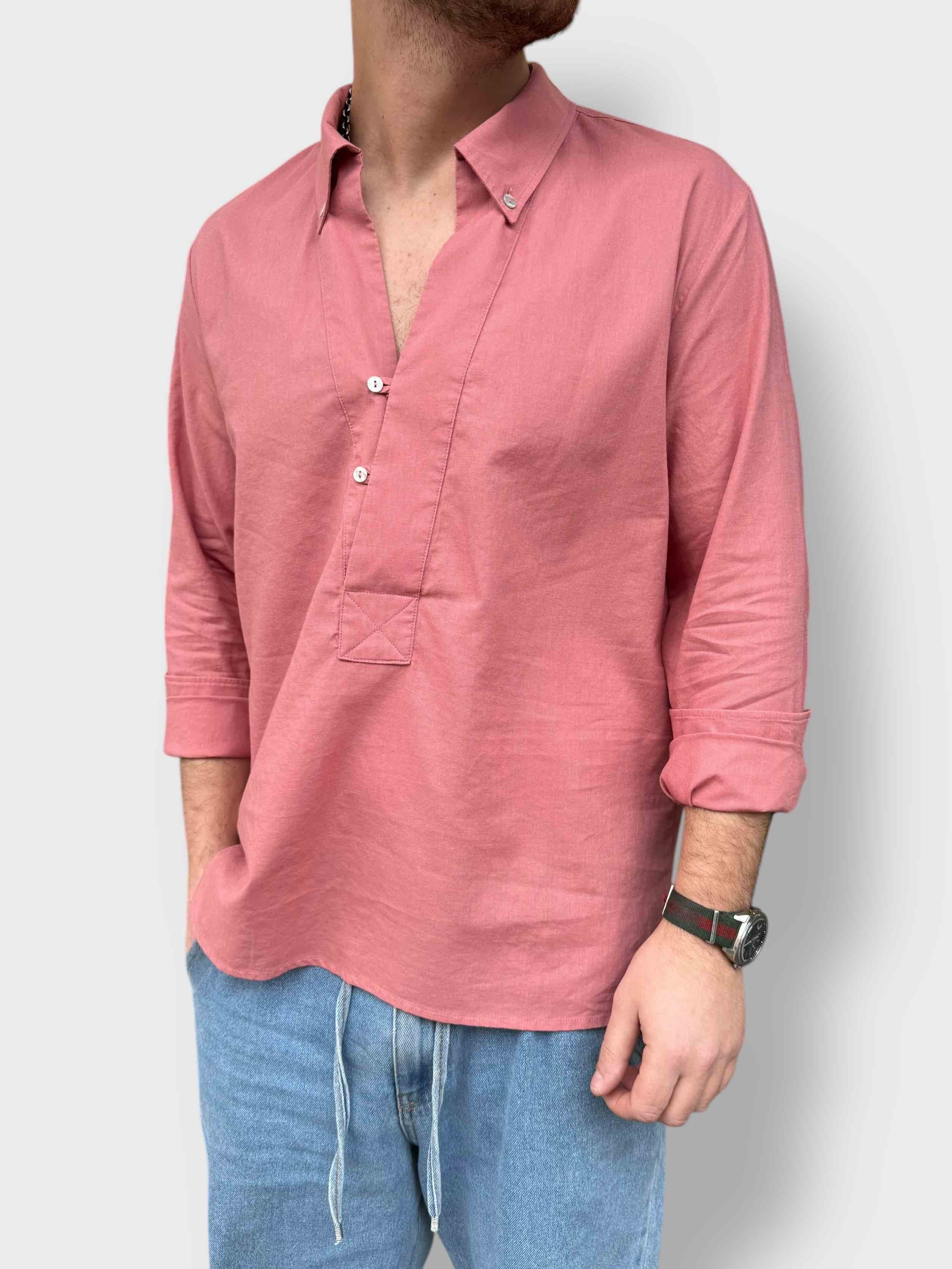 Camicia vento cotone/lino ALTATENSIONE