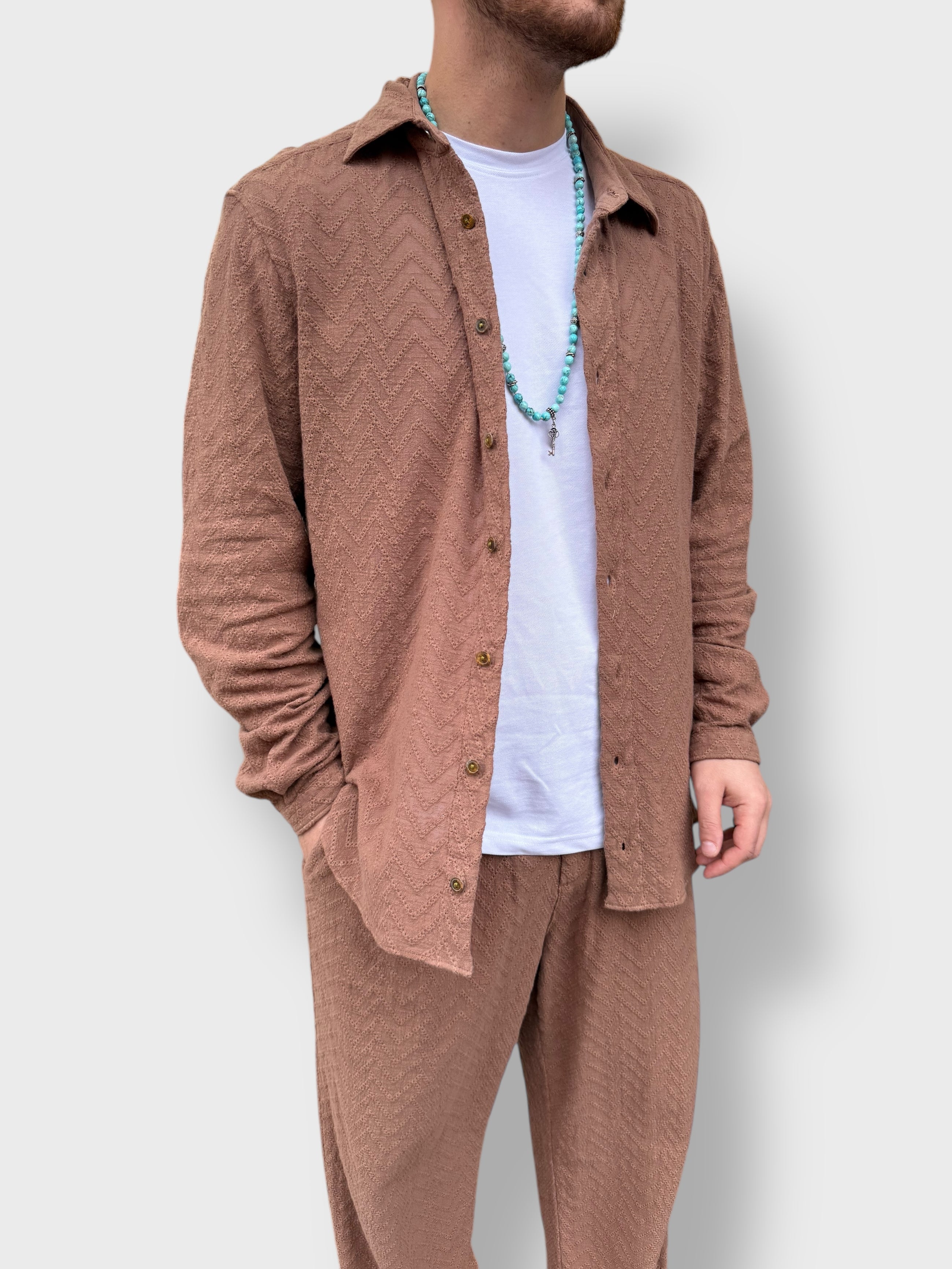 Camicia ricamata BERNA