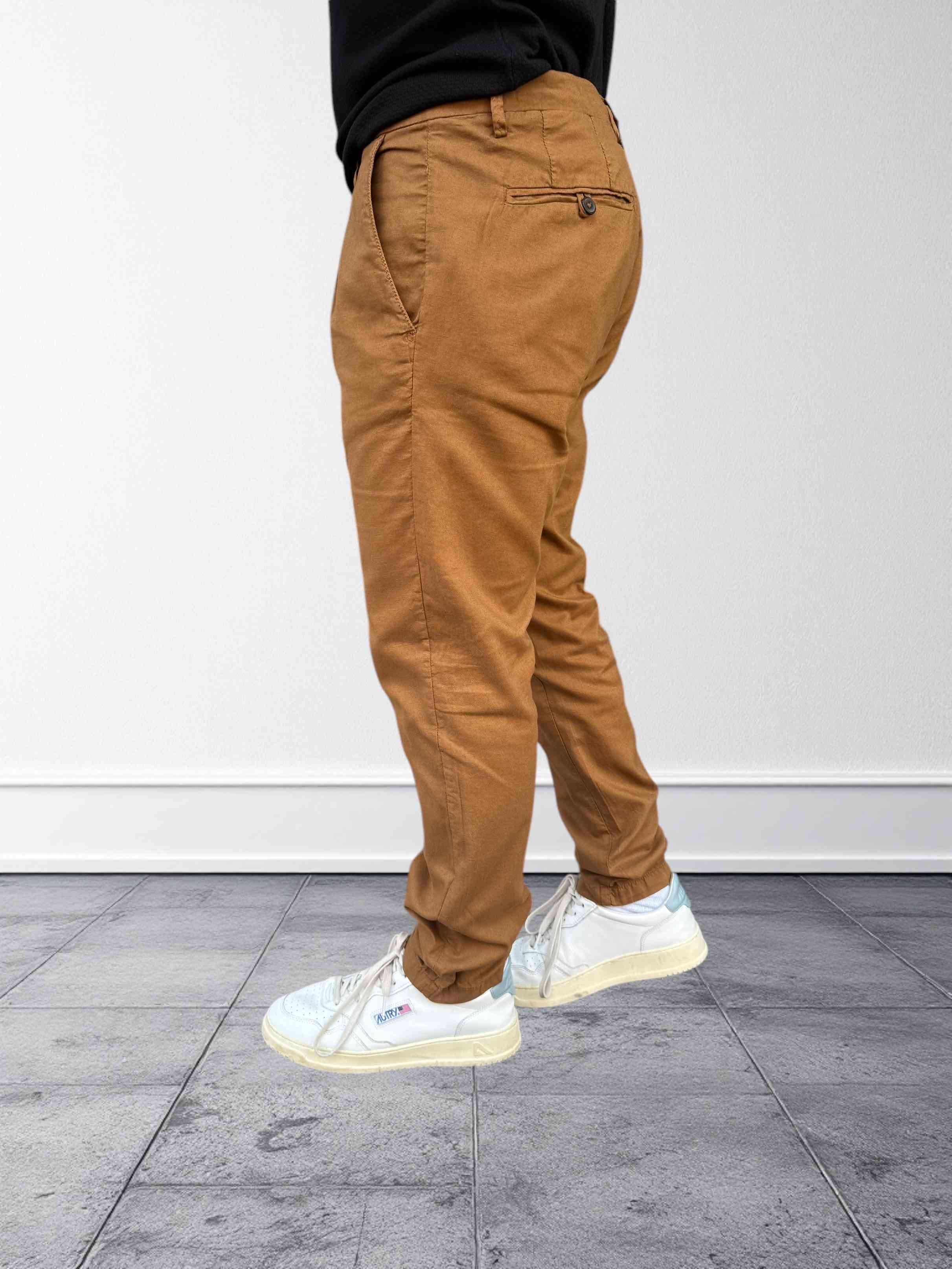 Pantalone lino/cotone relaxed fit OVERD
