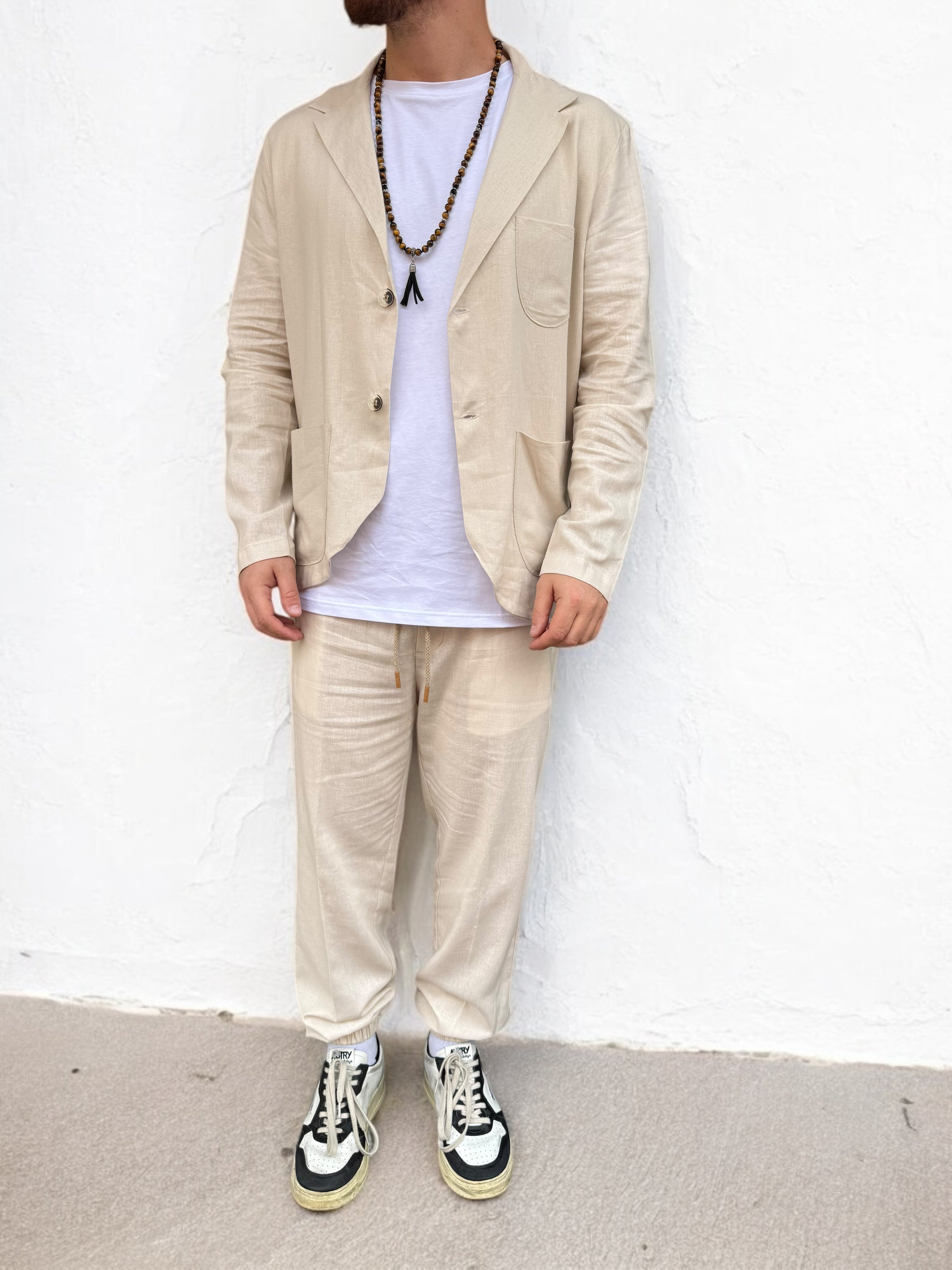 Pantalaccio jogger lino slim fit OVERD