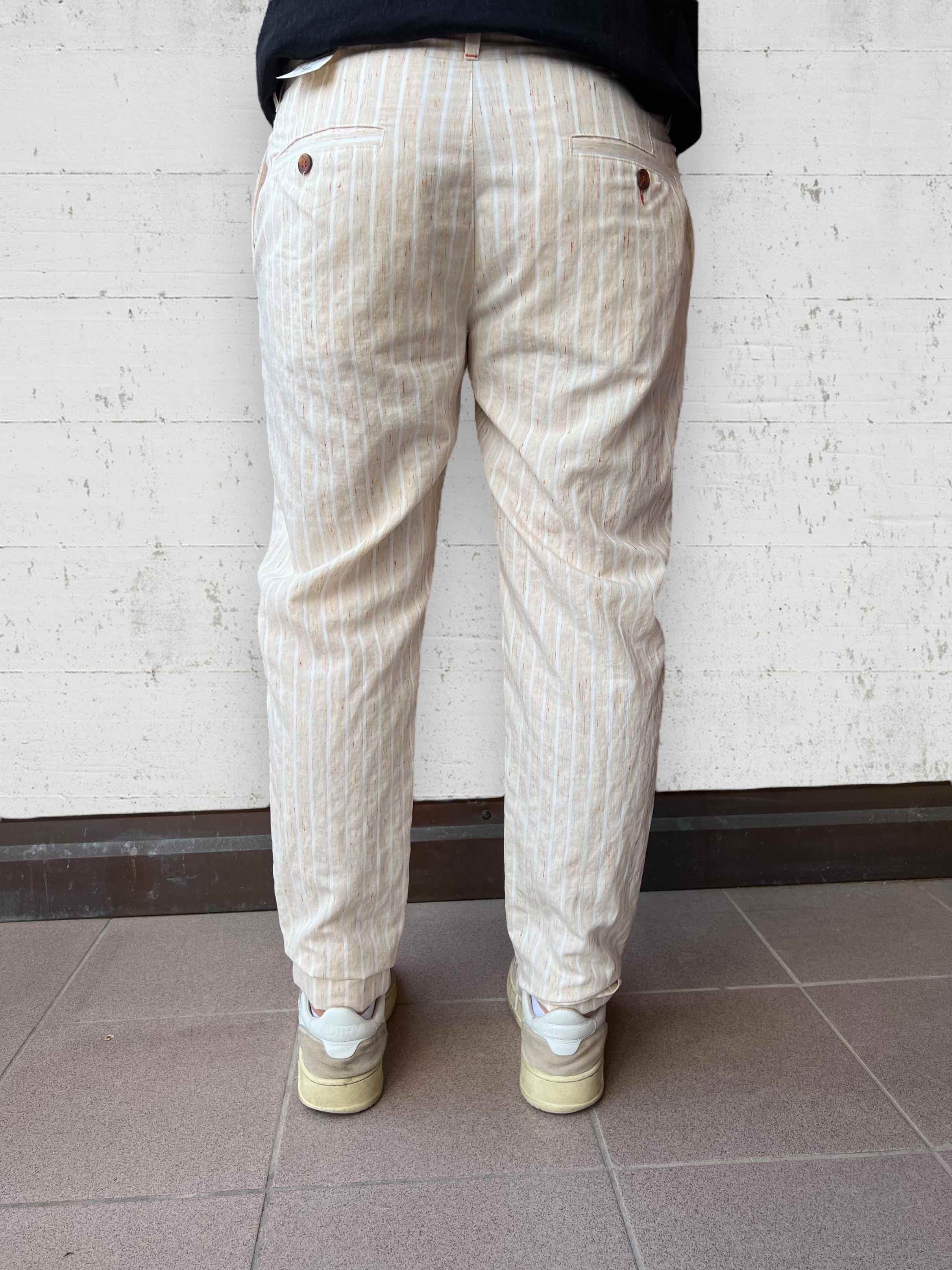 Pantalone righe lavorato BERNA