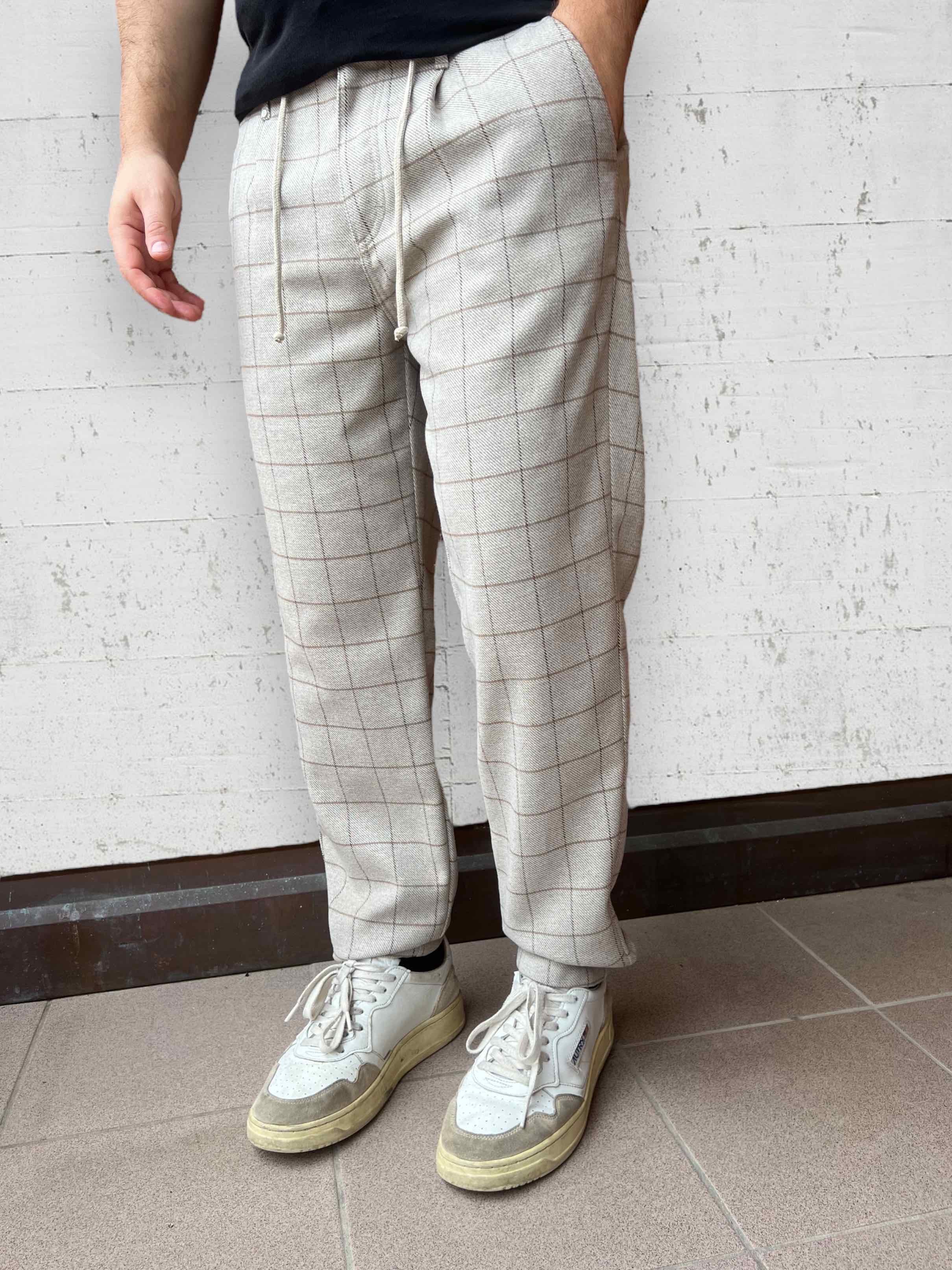 Pantalone check lana BL11