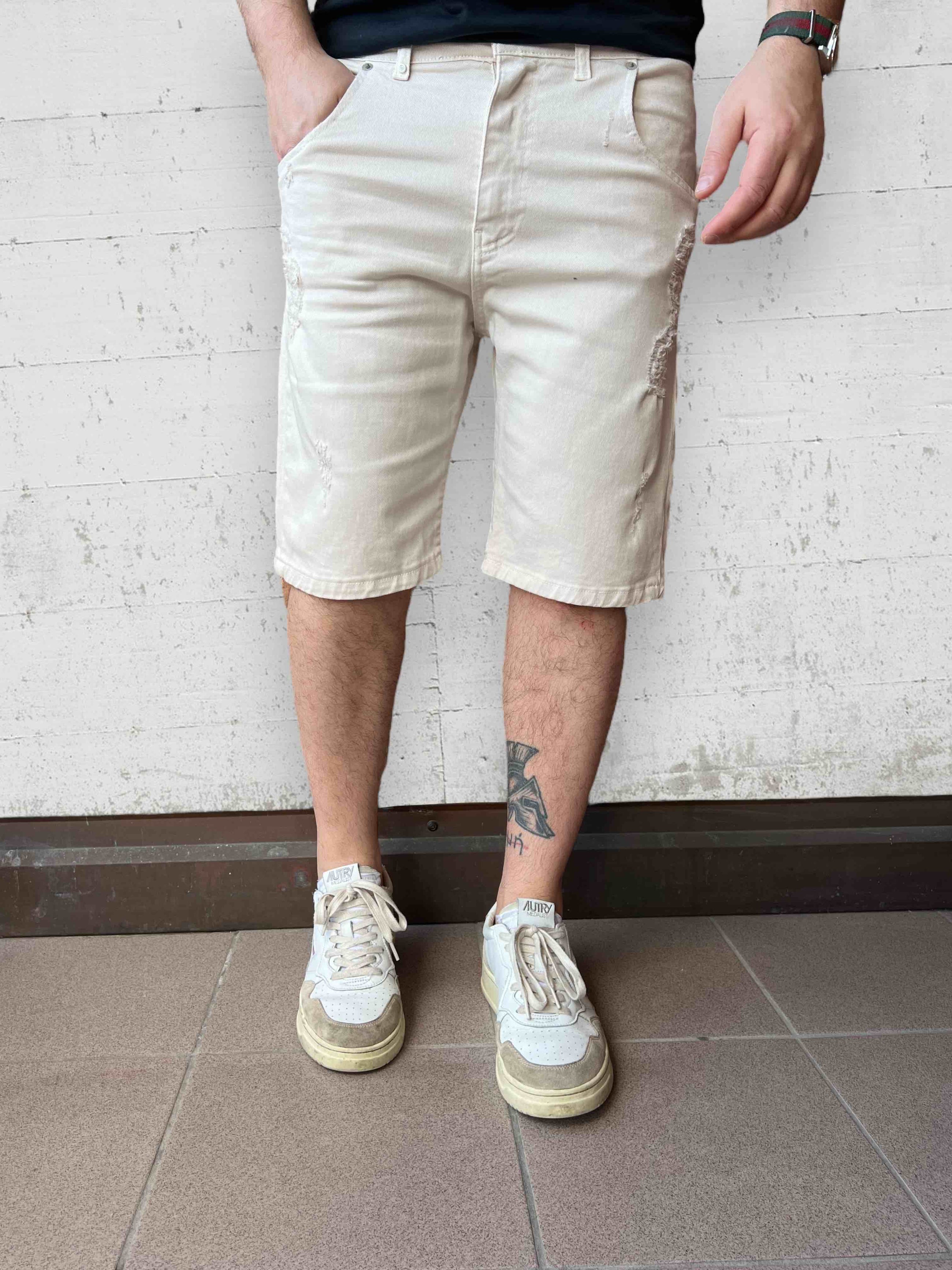 Bermuda bull denim rotture BL11