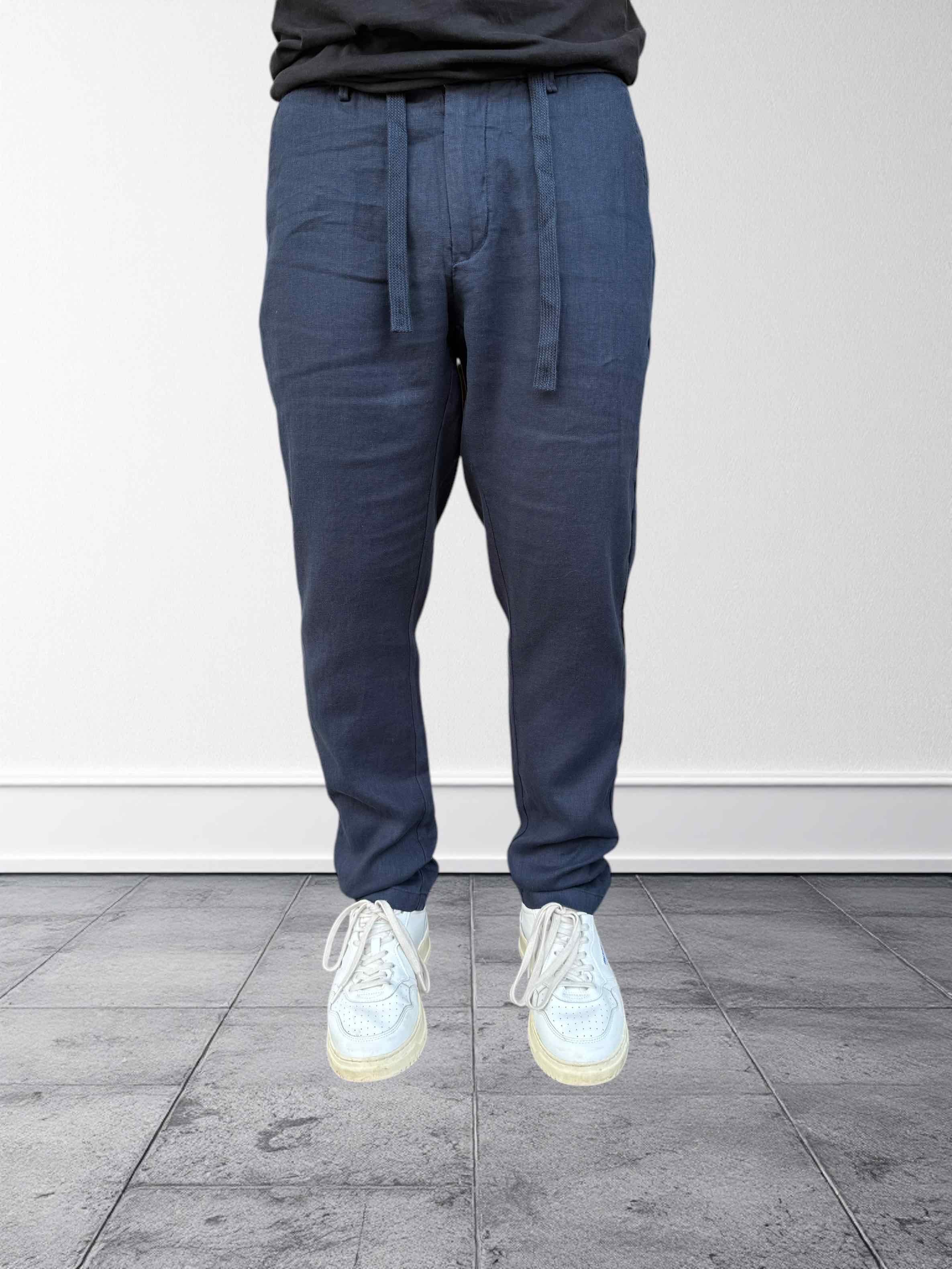 Pantalone coulisse lino GIANNI LUPO