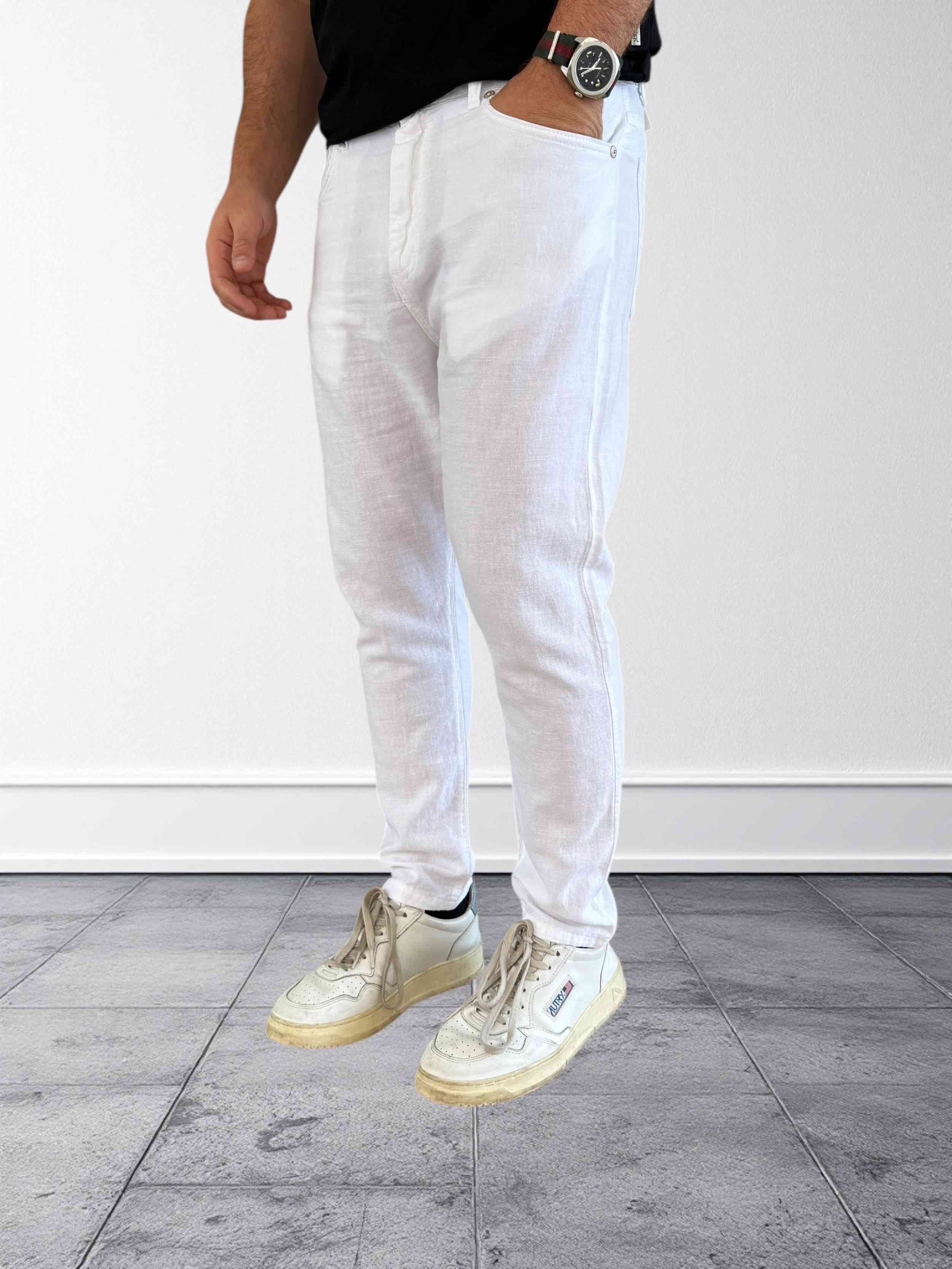 Pantalone misto lino BERNA