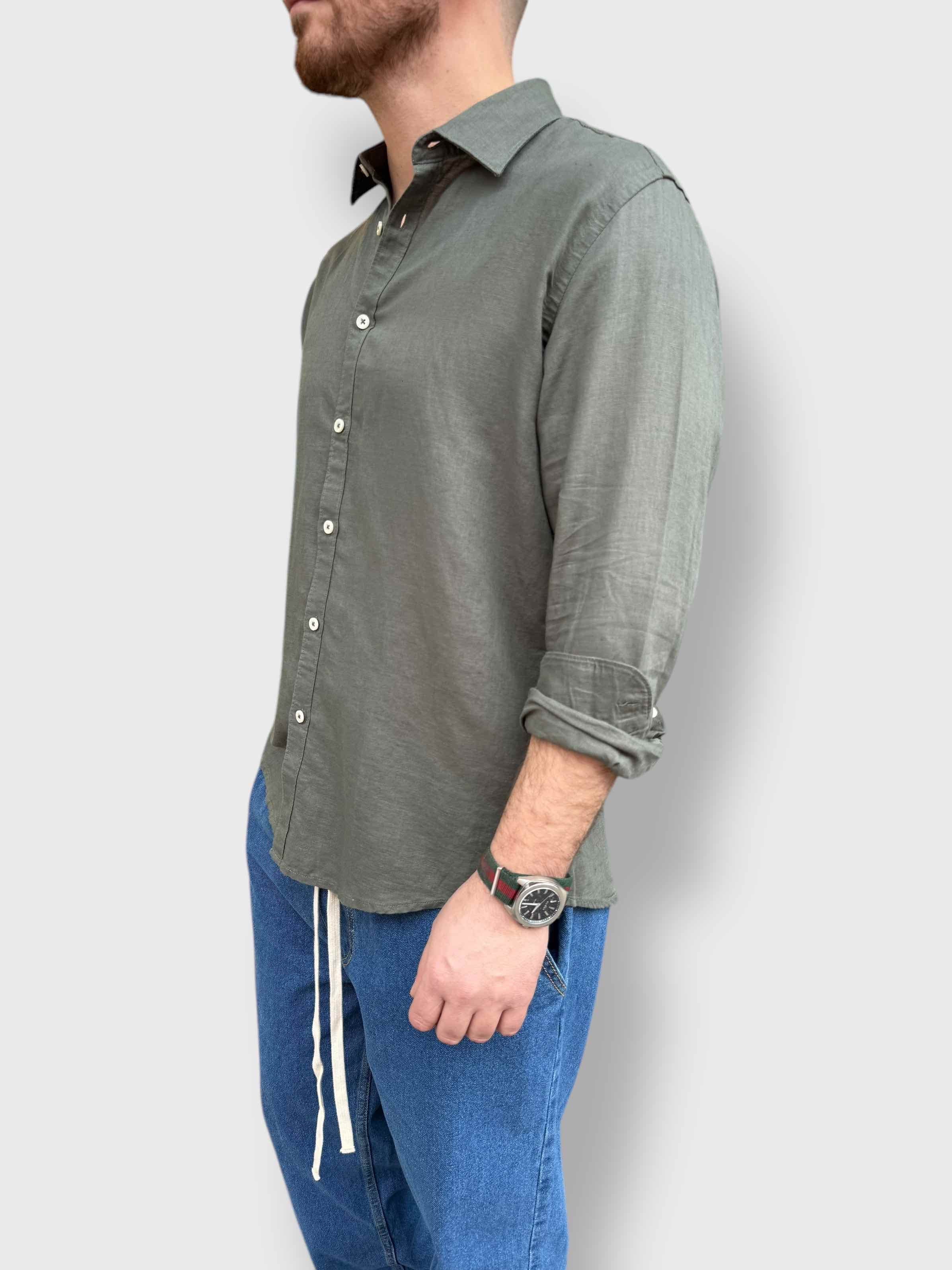 Camicia misto lino BL11