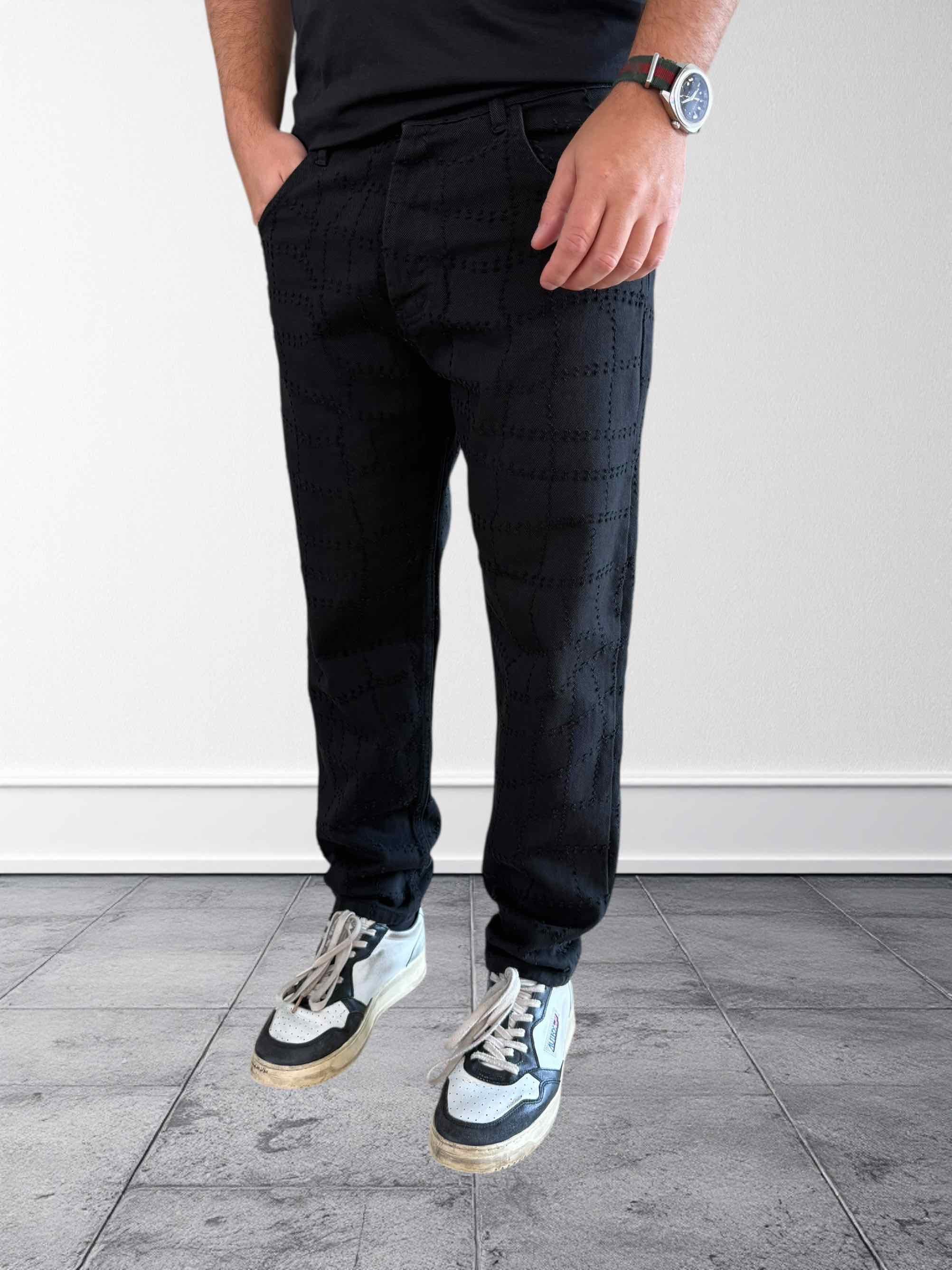 Pantalone 5 tasche lavorato P61 OVERD