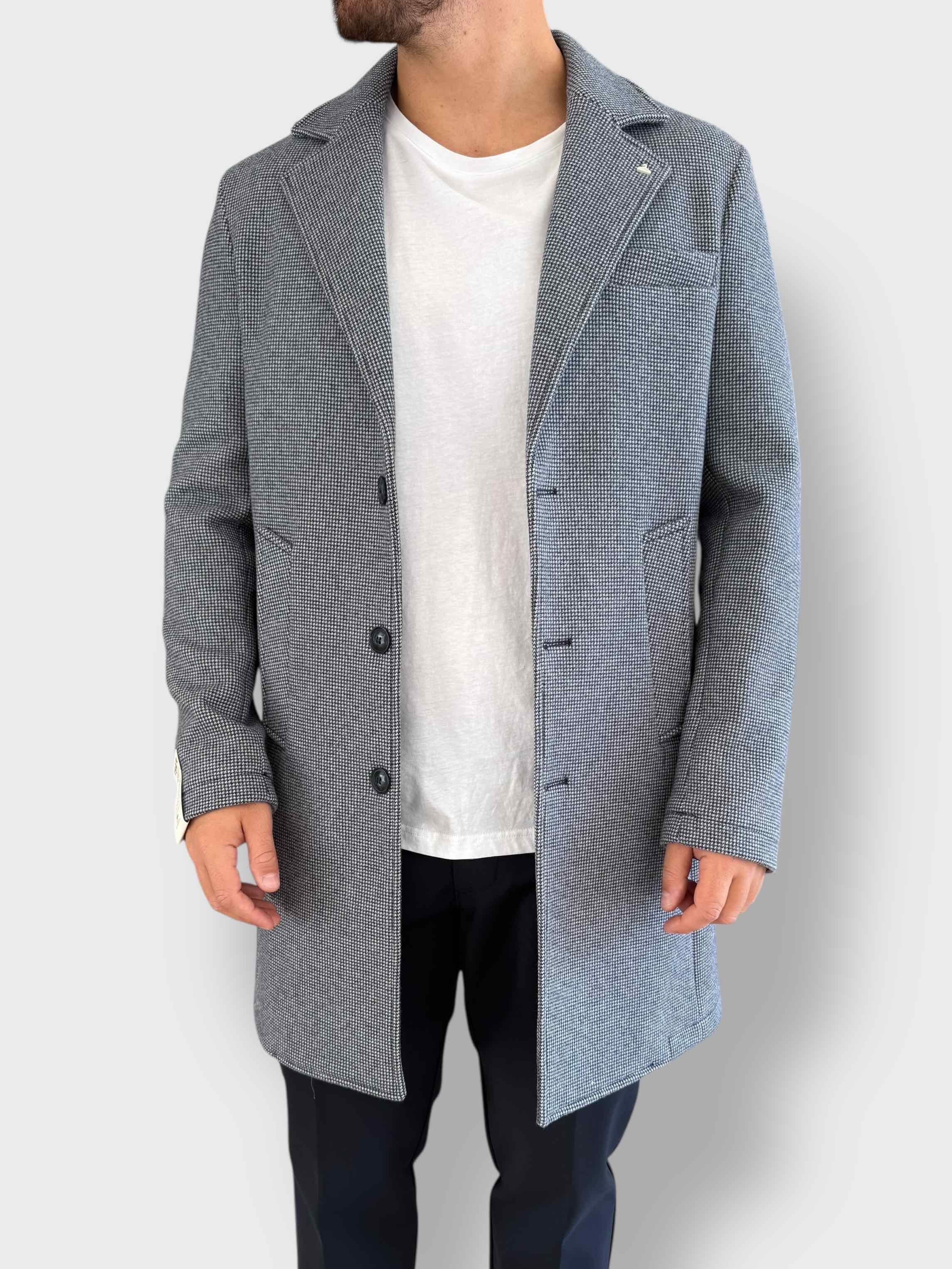 Cappotto monopetto pied de poule 048 BERNA