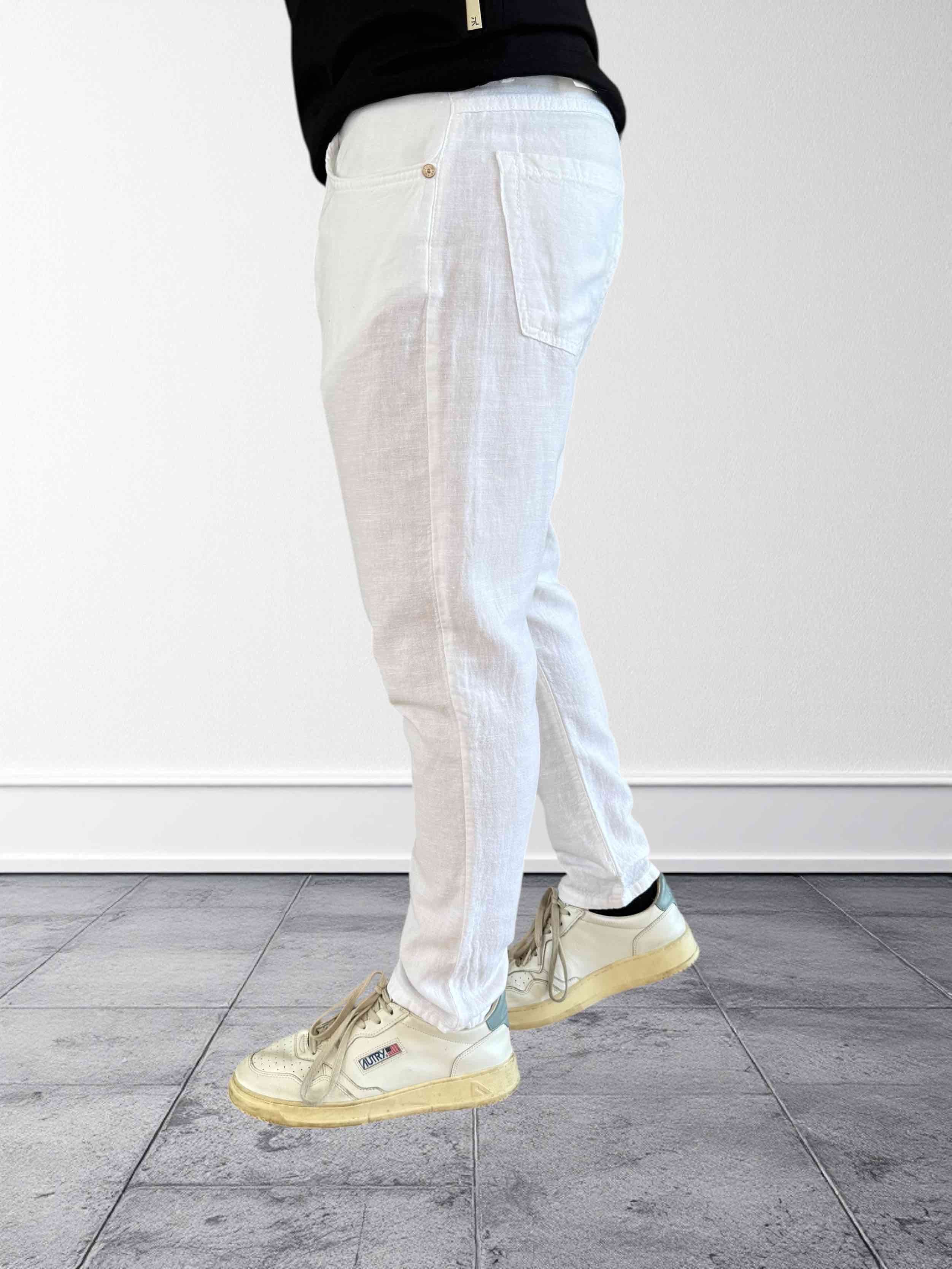 Pantalone misto lino BERNA