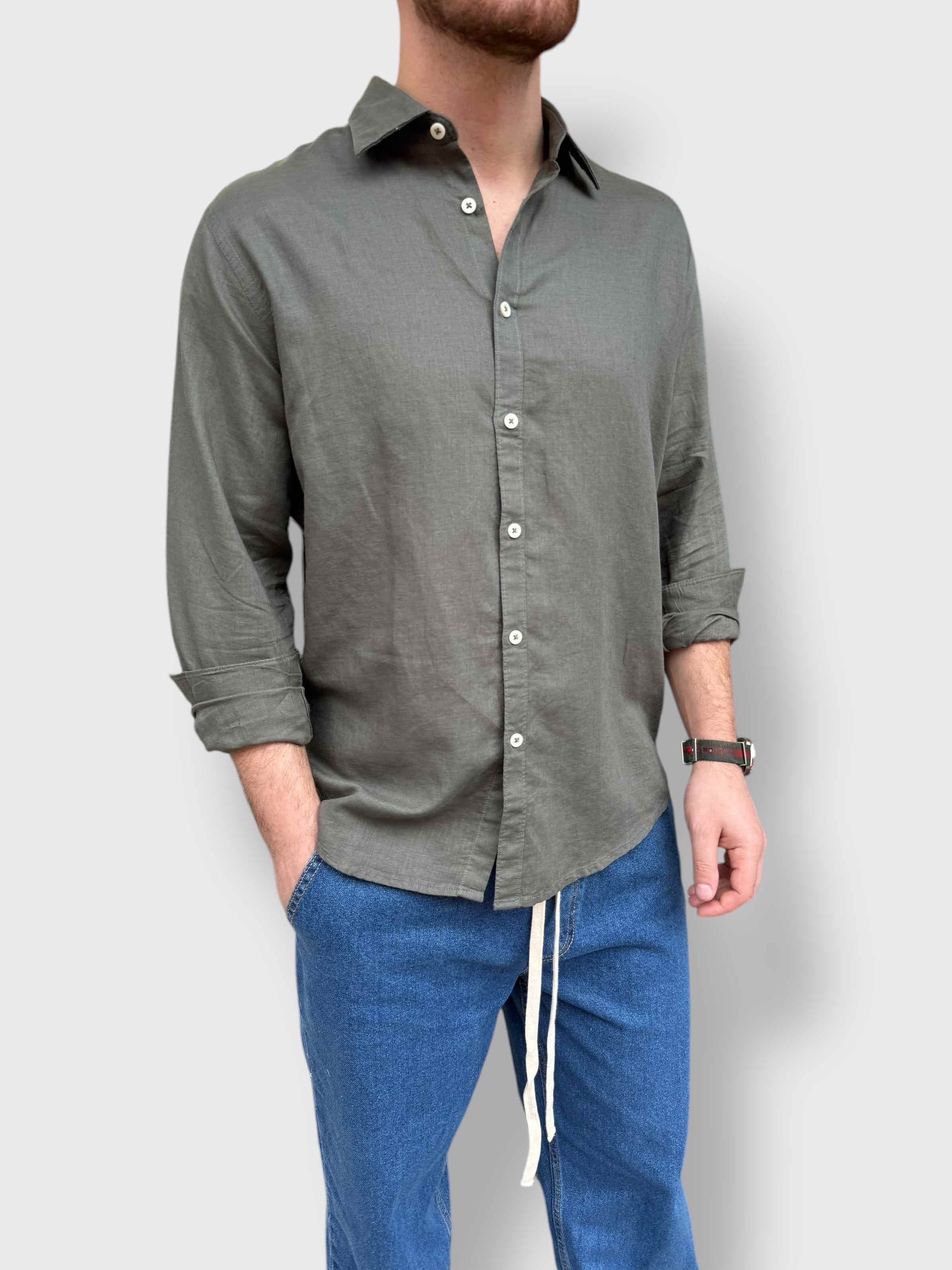 Camicia misto lino BL11