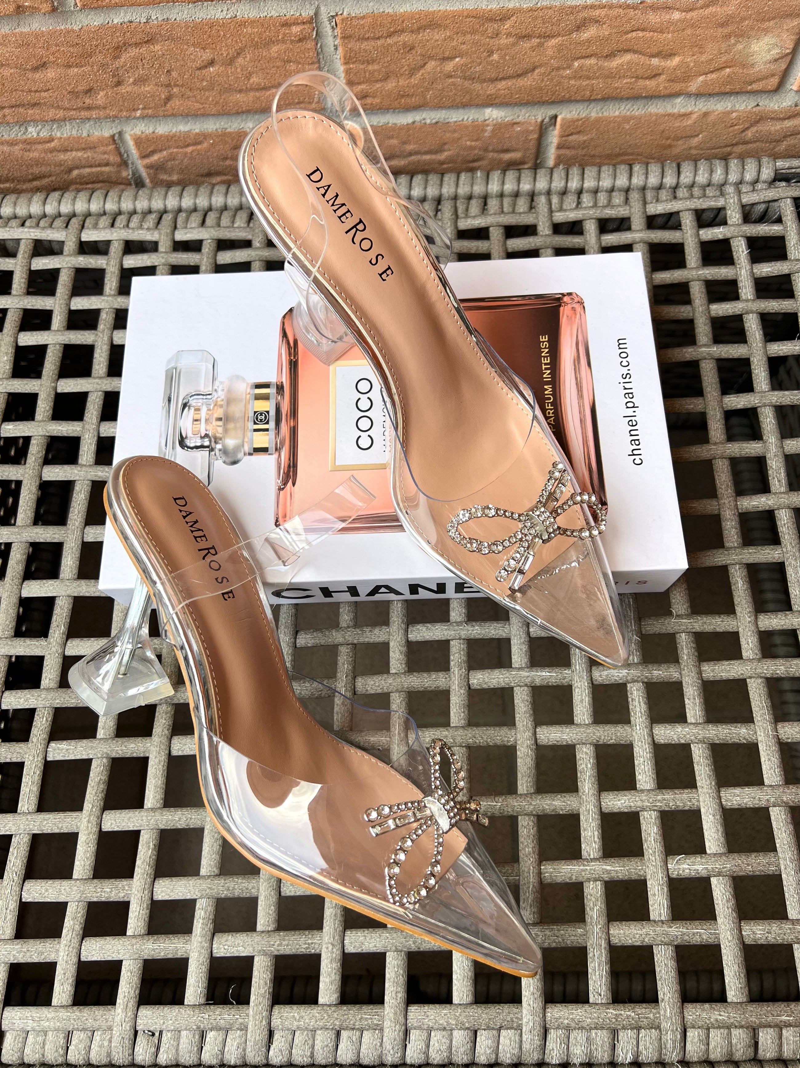 Sabot gioiello trasparente