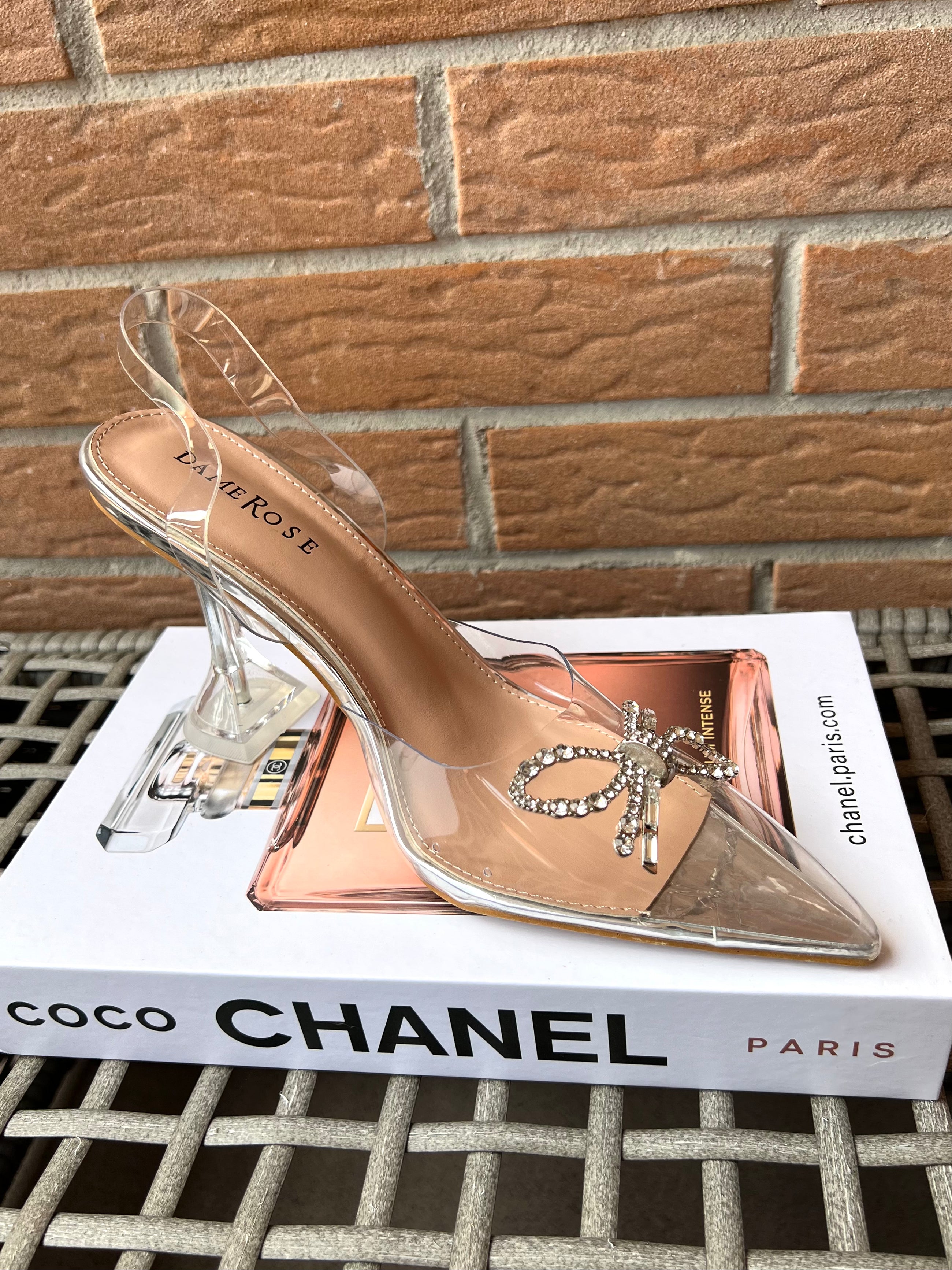 Sabot gioiello trasparente