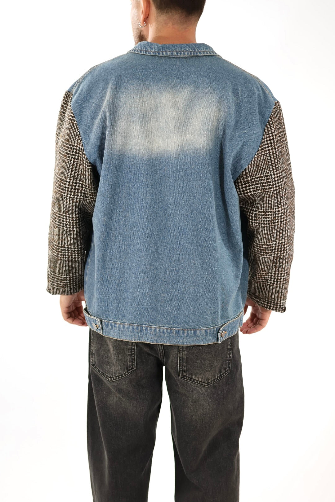 Giubbotto denim combinato J84 OVERD