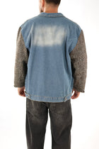 Giubbotto denim combinato J84 OVERD