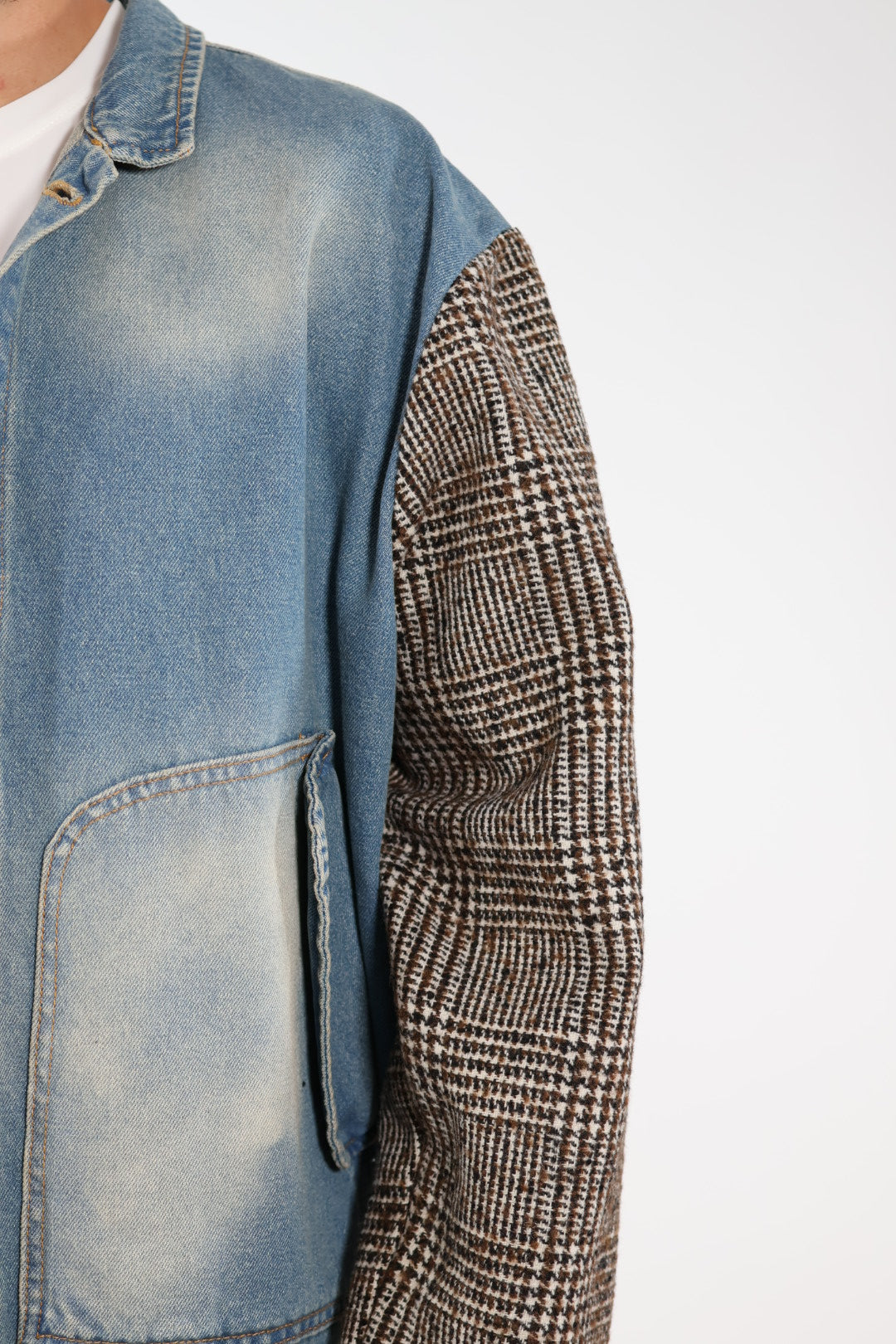 Giubbotto denim combinato J84