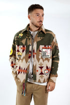 Giacca boxy azteco patch 366 BERNA