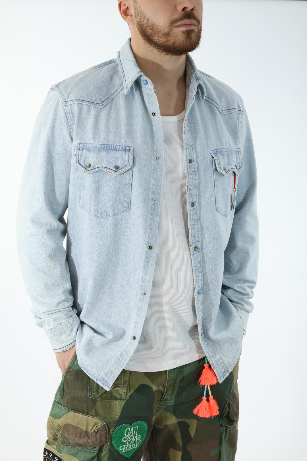 Camicia denim destroy 259 BERNA