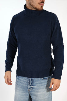 Maglione 536S lupetto ciniglia nero GIANNI LUPO