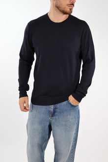 Maglioncino girocollo viscosa navy 040 BERNA