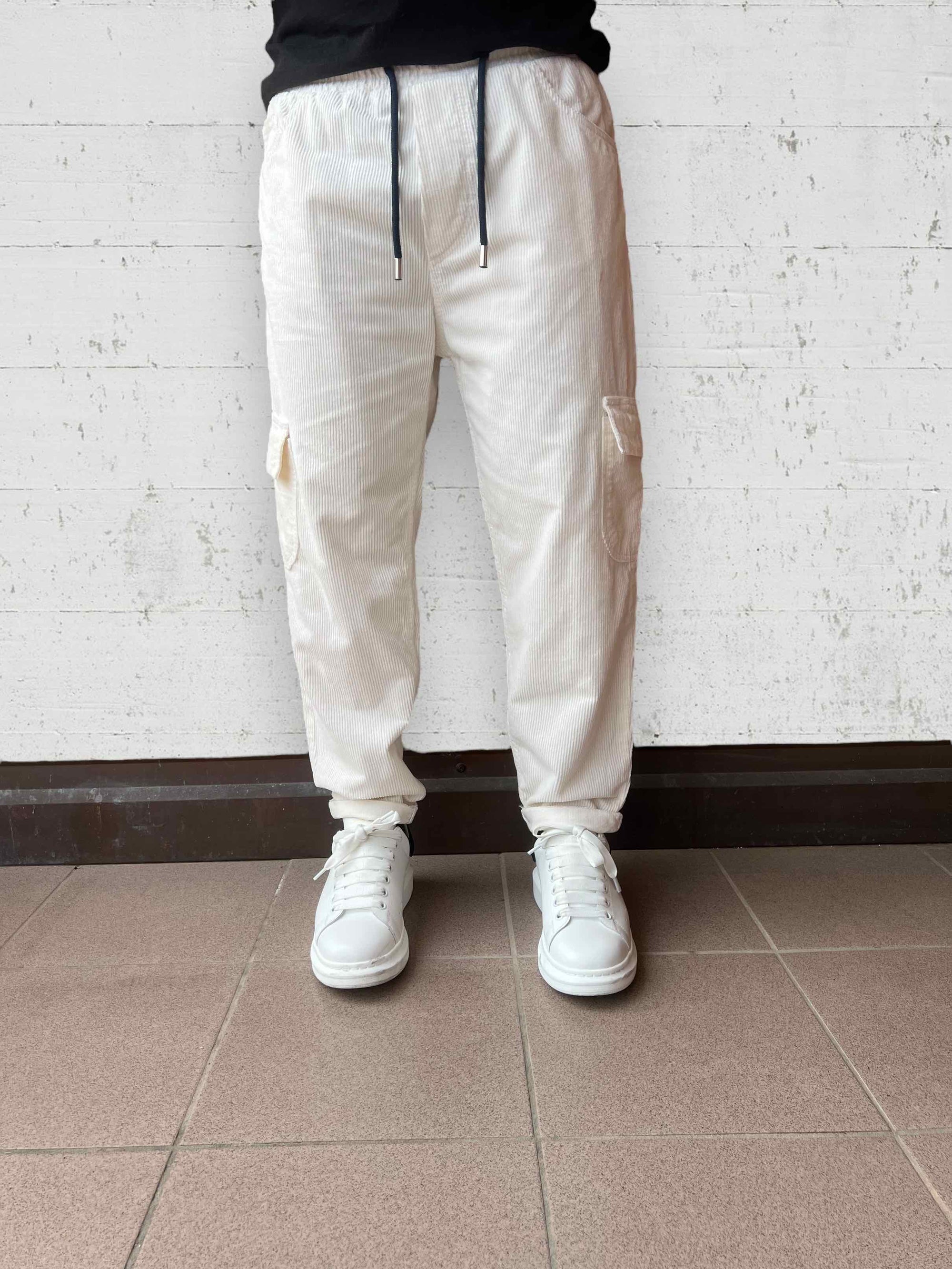 Pantalaccio cargo velluto tapered fit OVERD