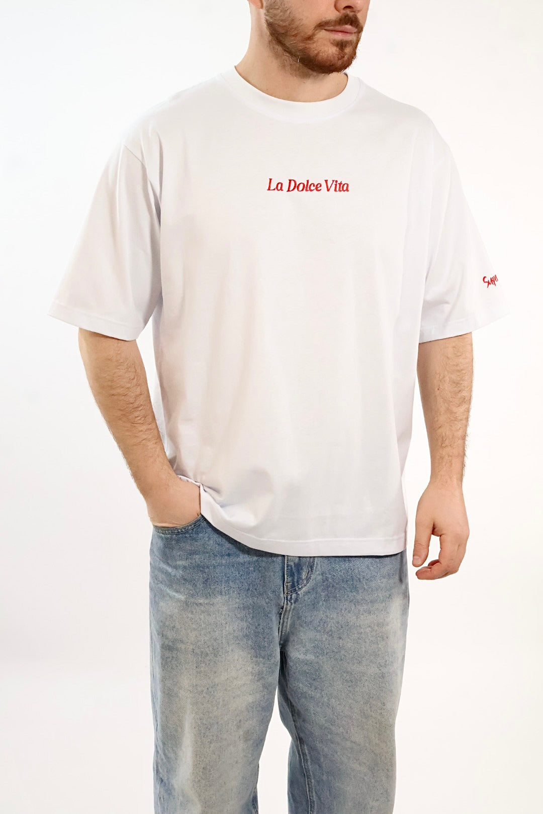 T-shirt ricamo la dolce vita 1967 SUPERCULTURE