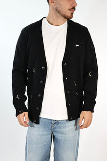 Cardigan 616 strappi misto lana GIANNI LUPO