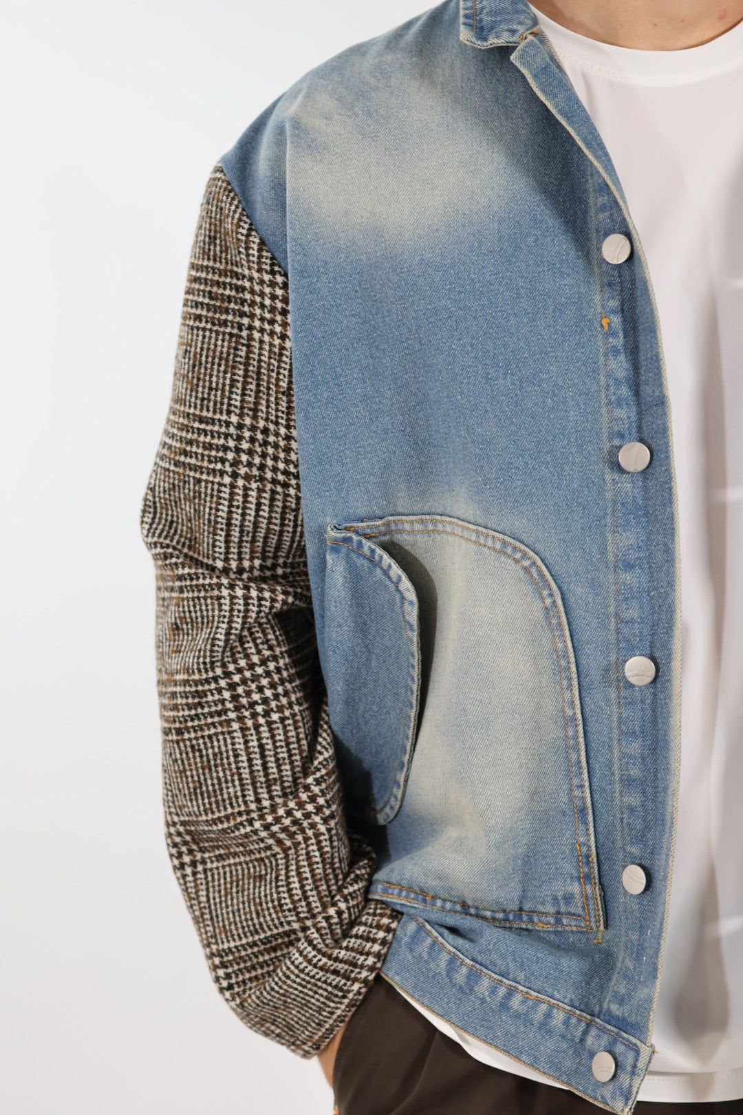 Giubbotto denim combinato J84