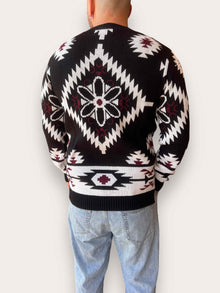 Maglione jaquard peruviano BL11