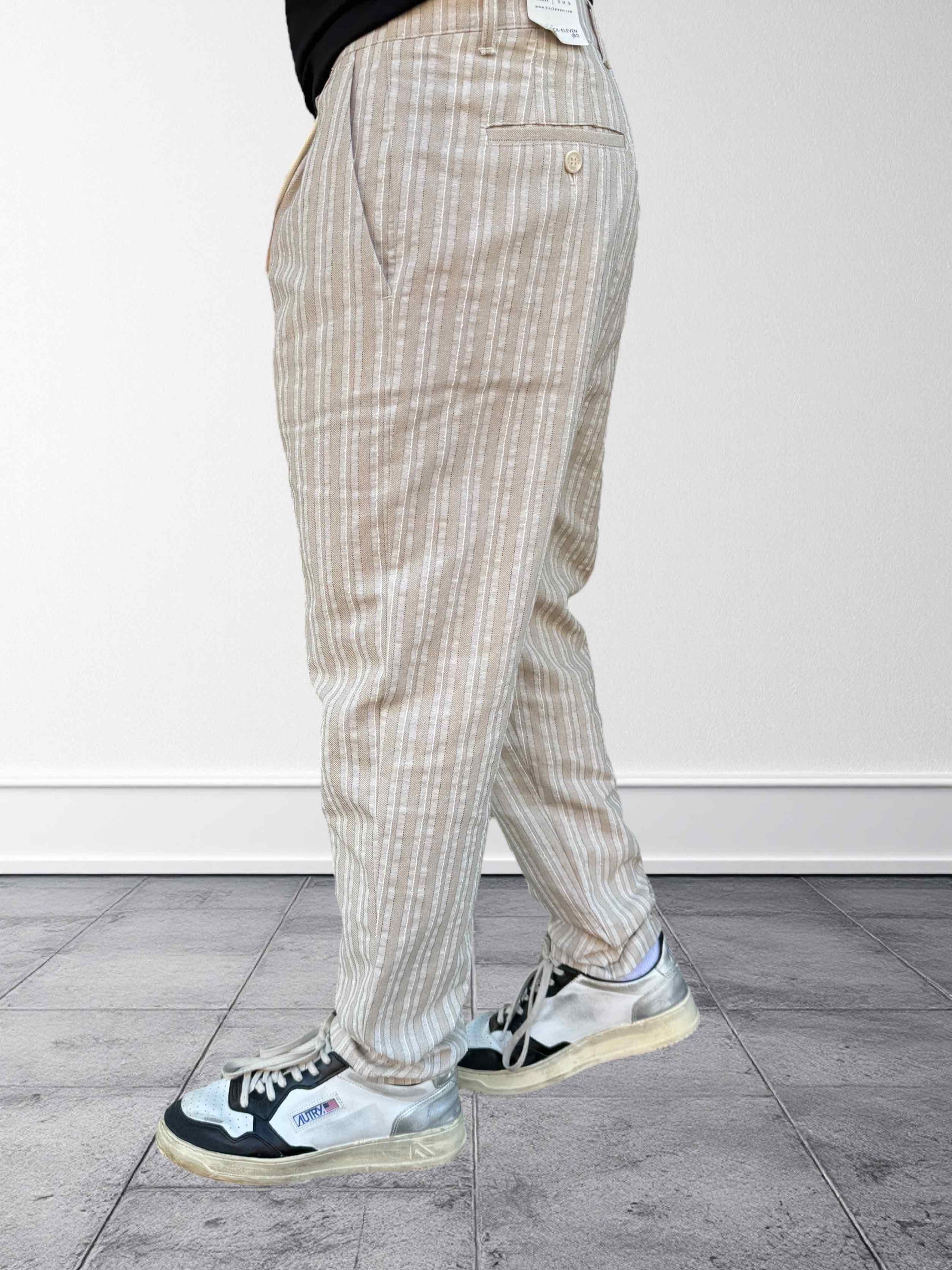 Pantalone coulisse lino/cotone BL11