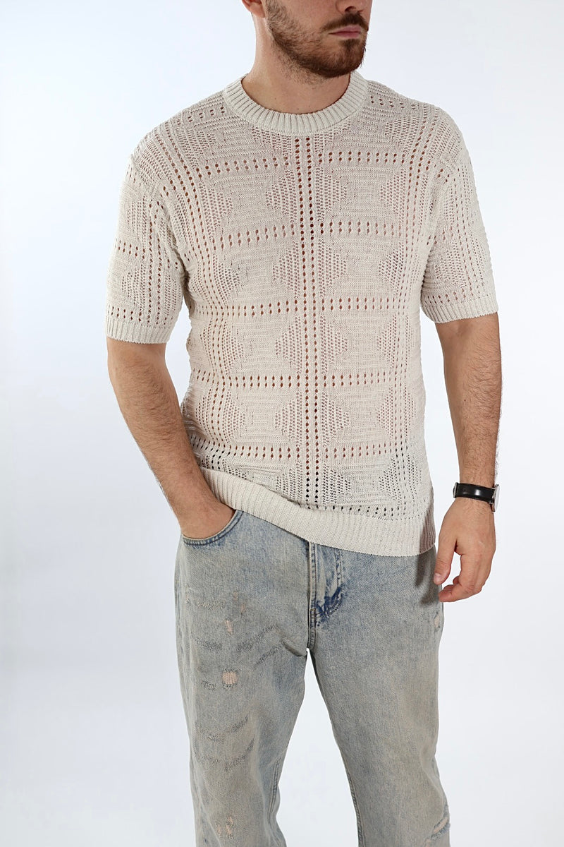 T shirt in maglia traforata 506 J.W
