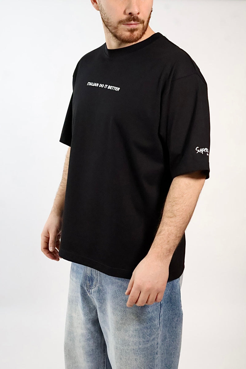 T-shirt ricamo italian do it better  1959 SUPERCULTURE