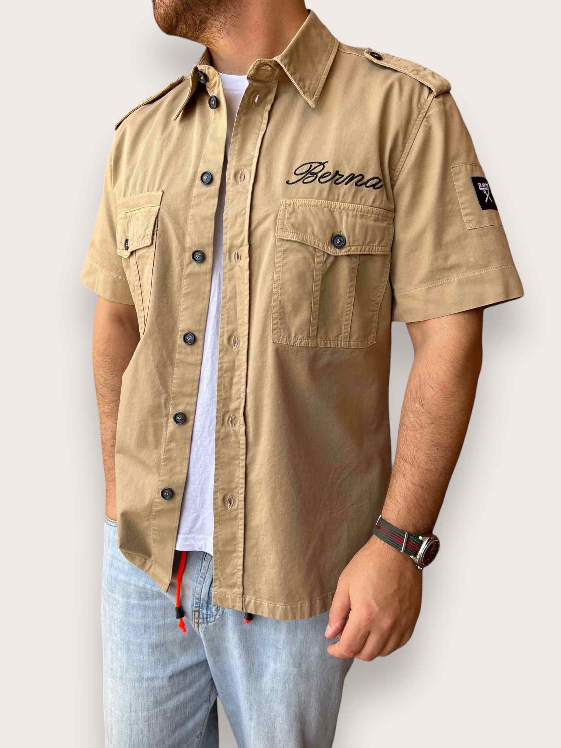 Camicia ricamo coloniale BERNA