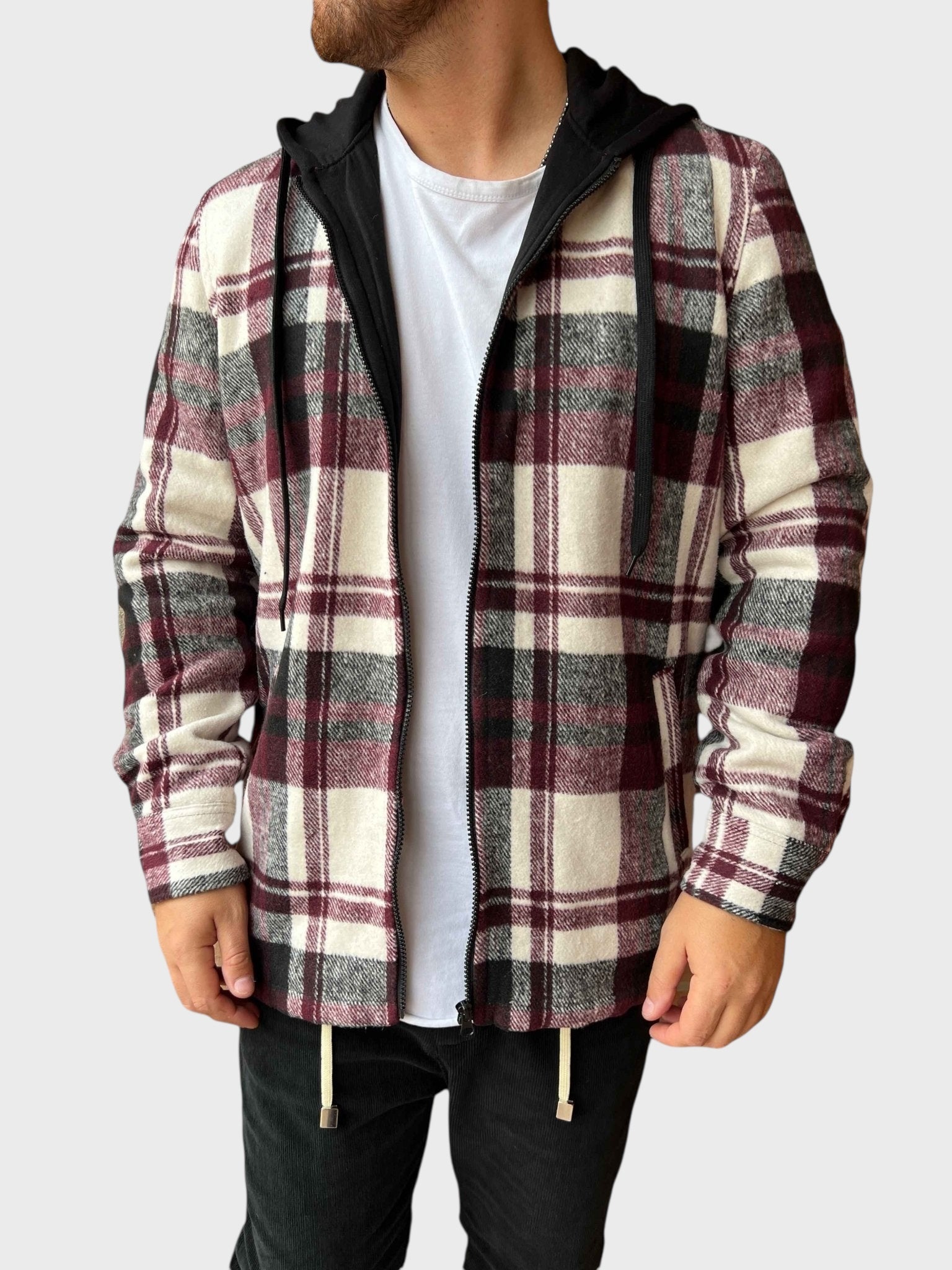 Giacca check imbottita BL11