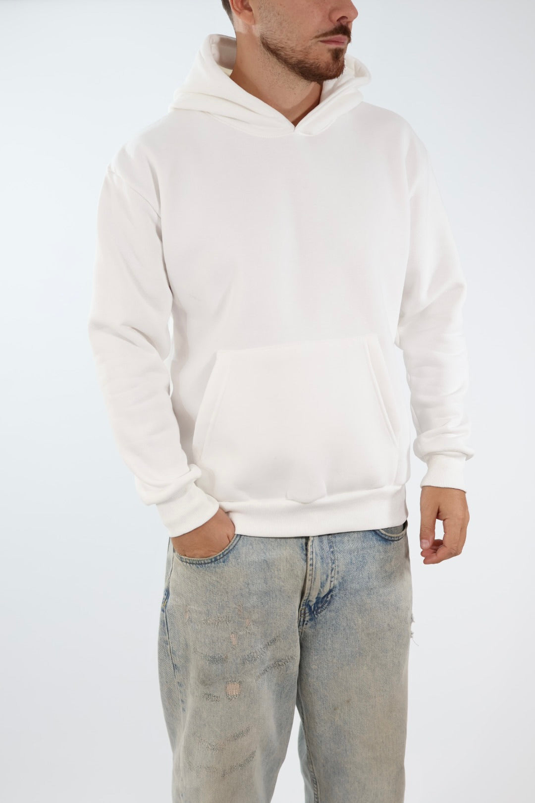 Felpa 099 basic cappuccio J.W