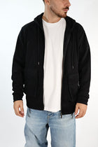 Felpa FI4400001 nero viscosa cappuccio zip BL11