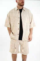 Camicia m/m paisley ricamato lino/cotone 255 BERNA